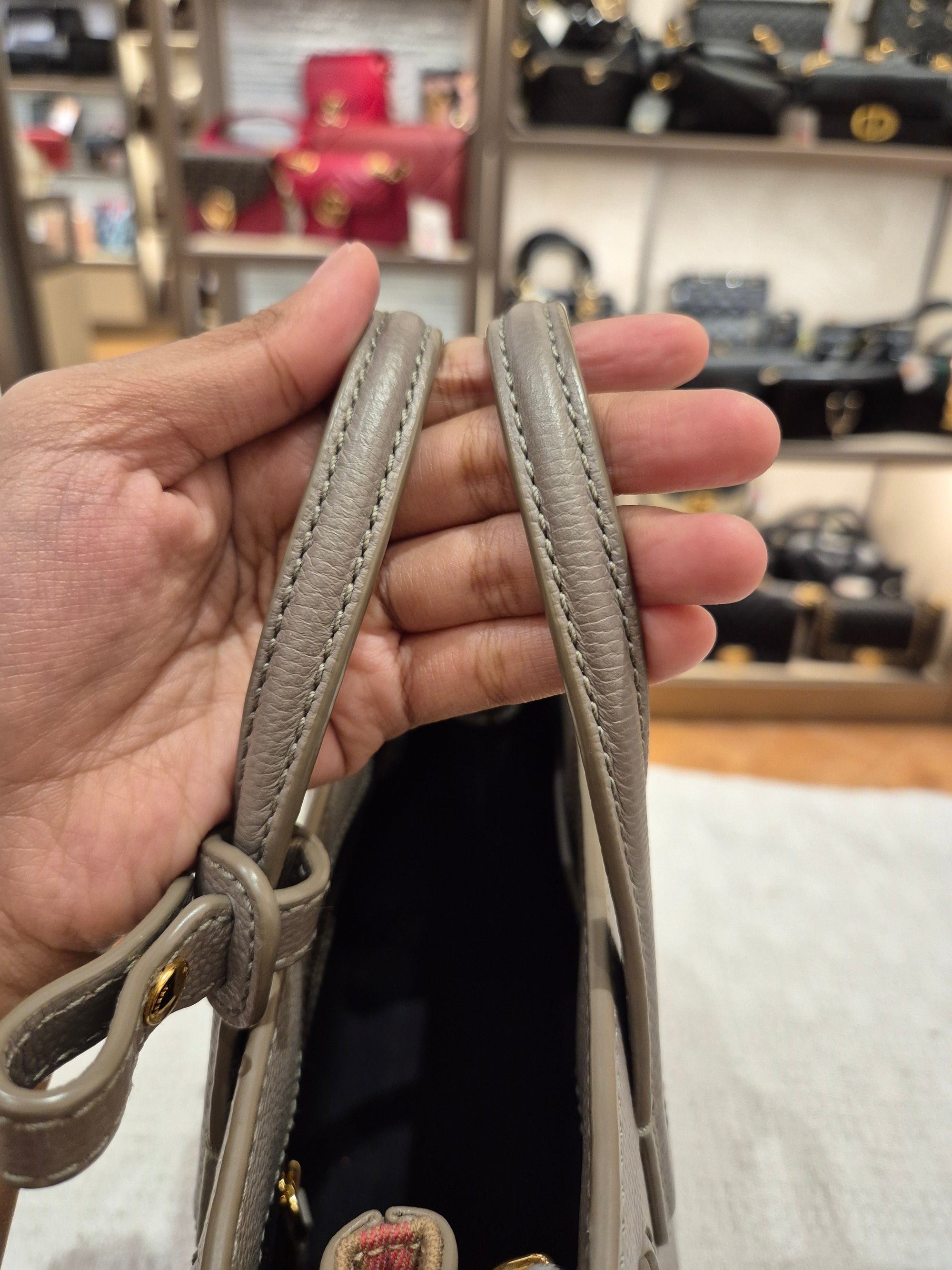 Burberry Banner Small Grey Check