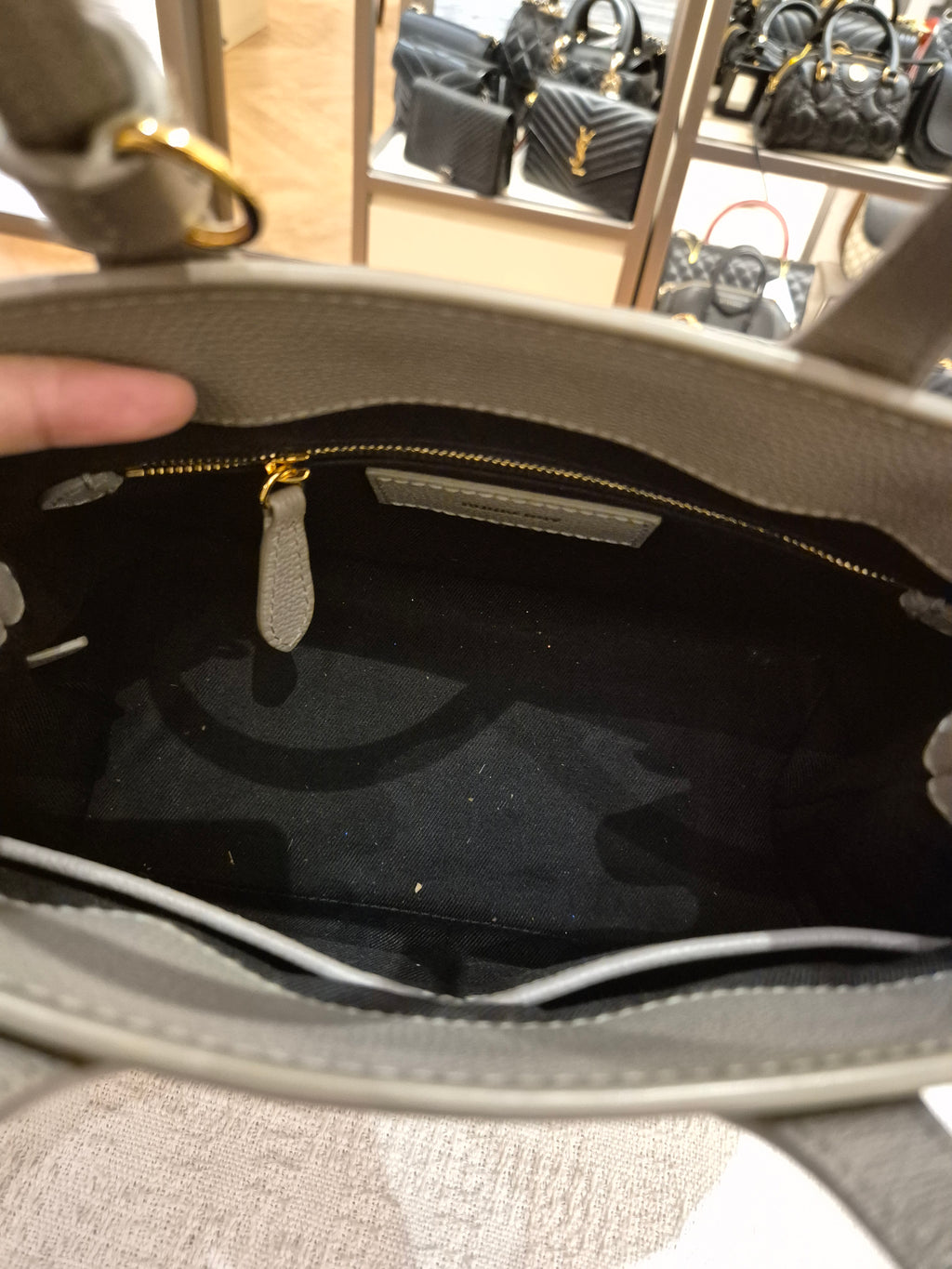 Burberry Banner Small Grey Check