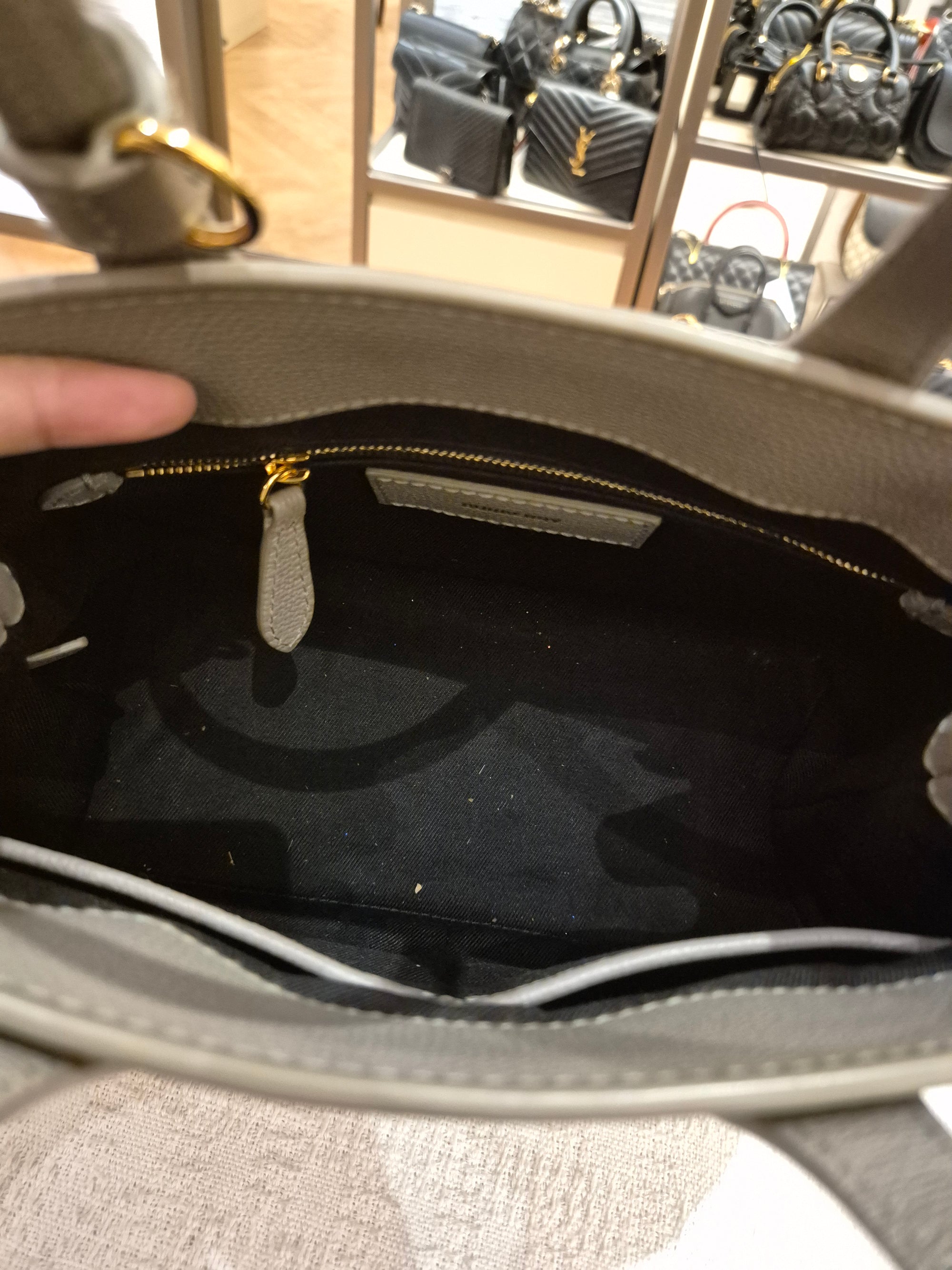 Burberry Banner Small Grey Check