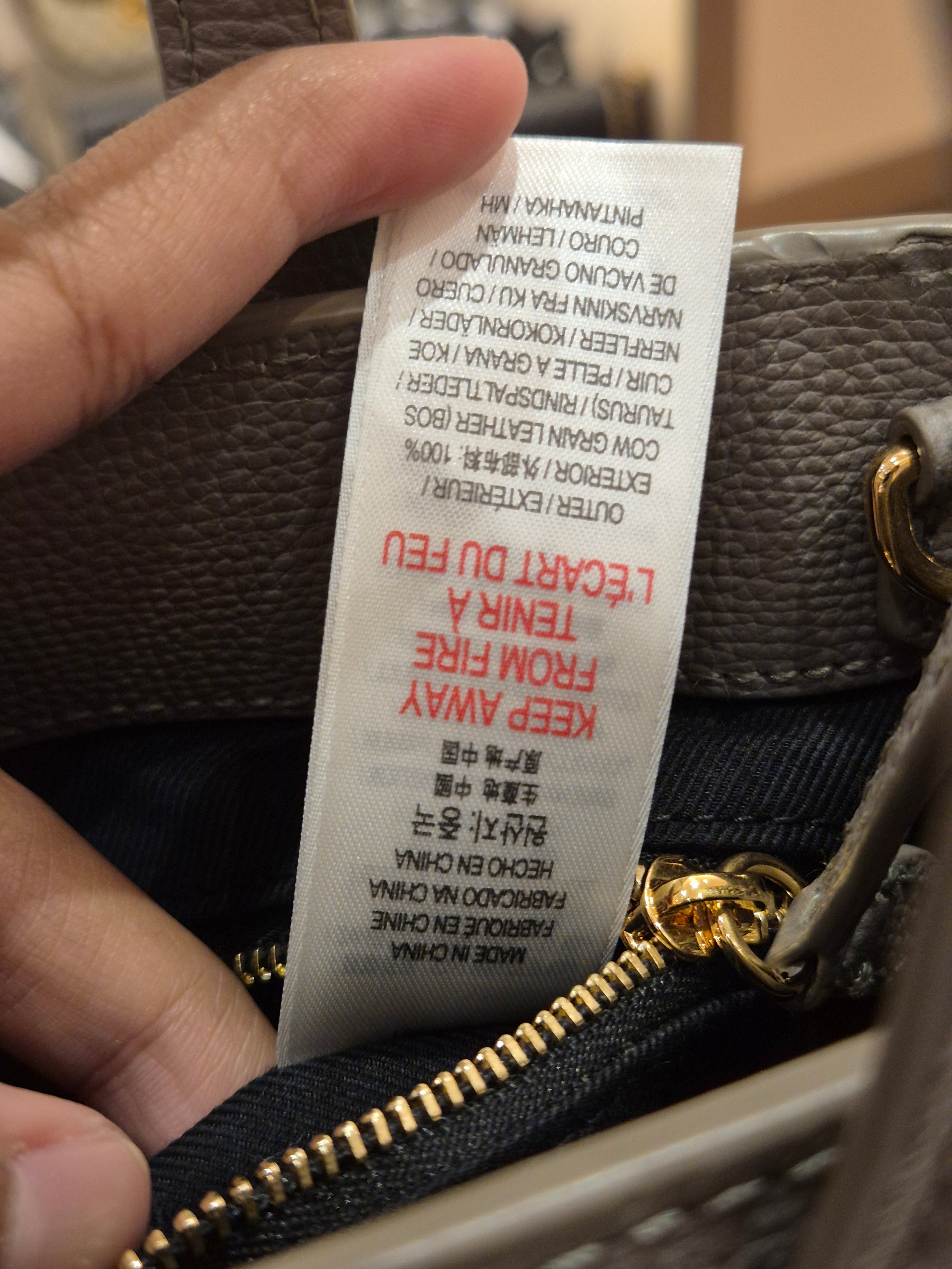 Burberry Banner Small Grey Check