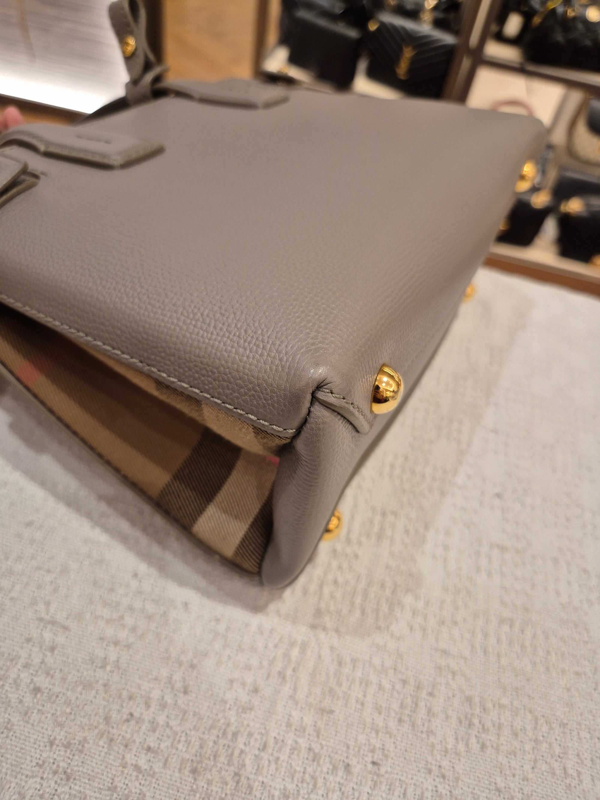 Burberry Banner Small Grey Check