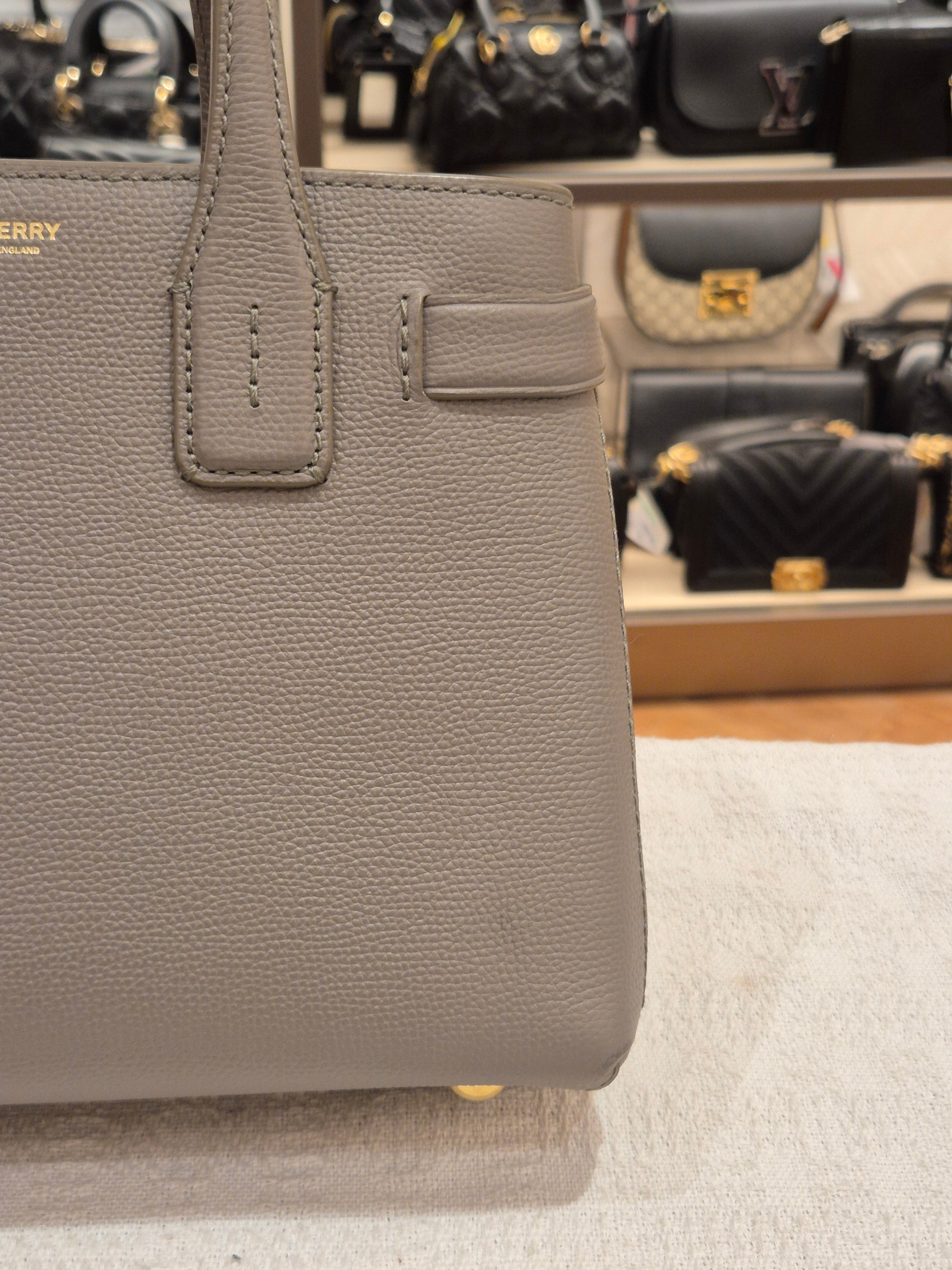 Burberry Banner Small Grey Check