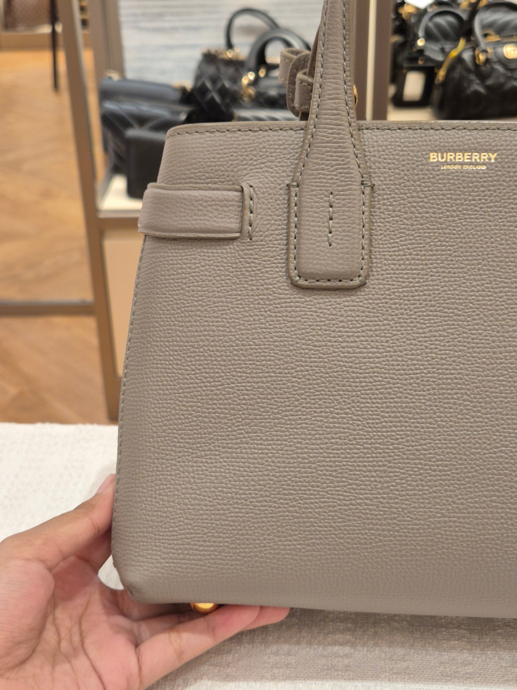 Burberry Banner Small Grey Check