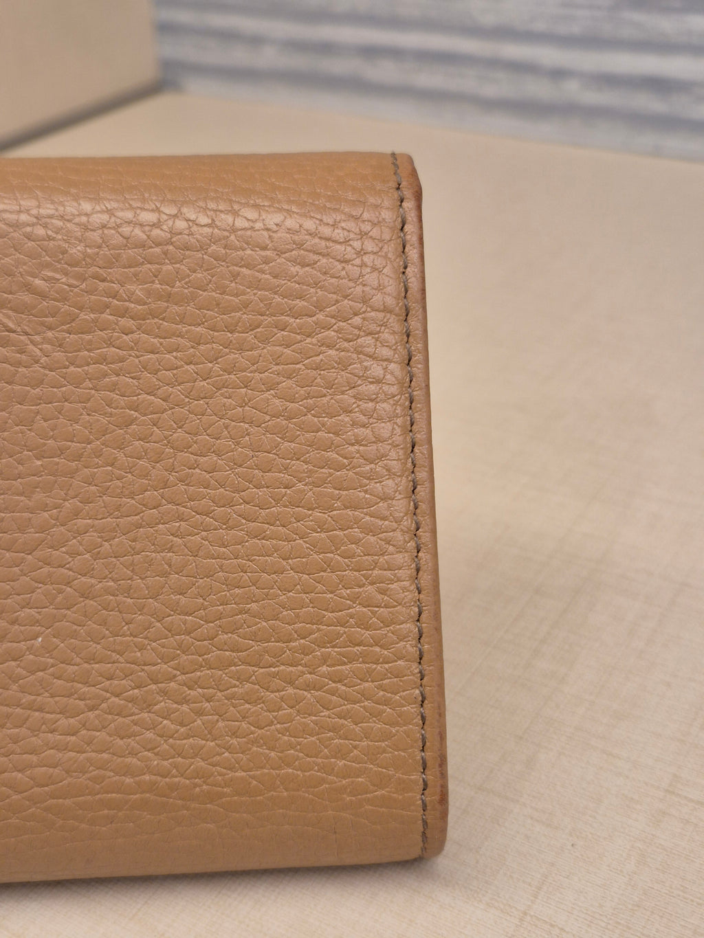 Gucci Soho Trifold Wallet Beige