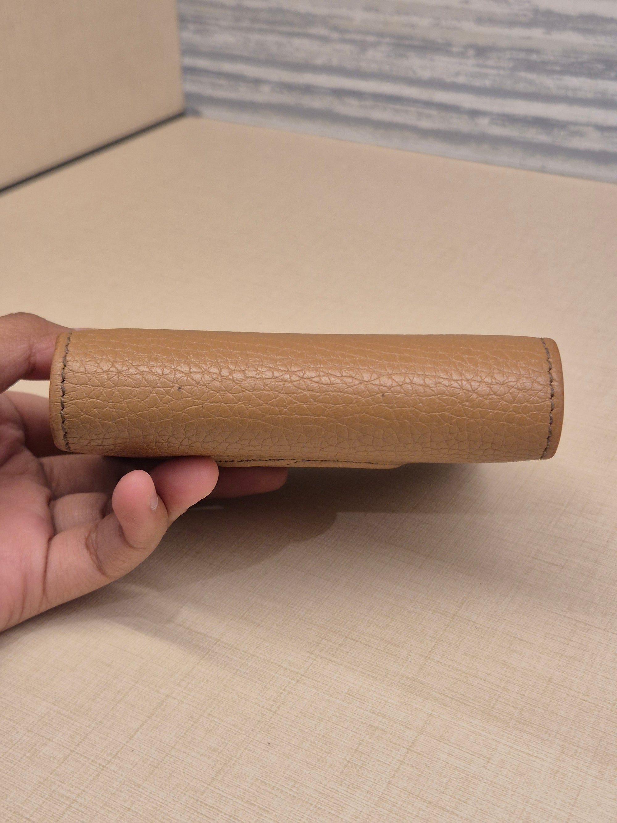 Gucci Soho Trifold Wallet Beige