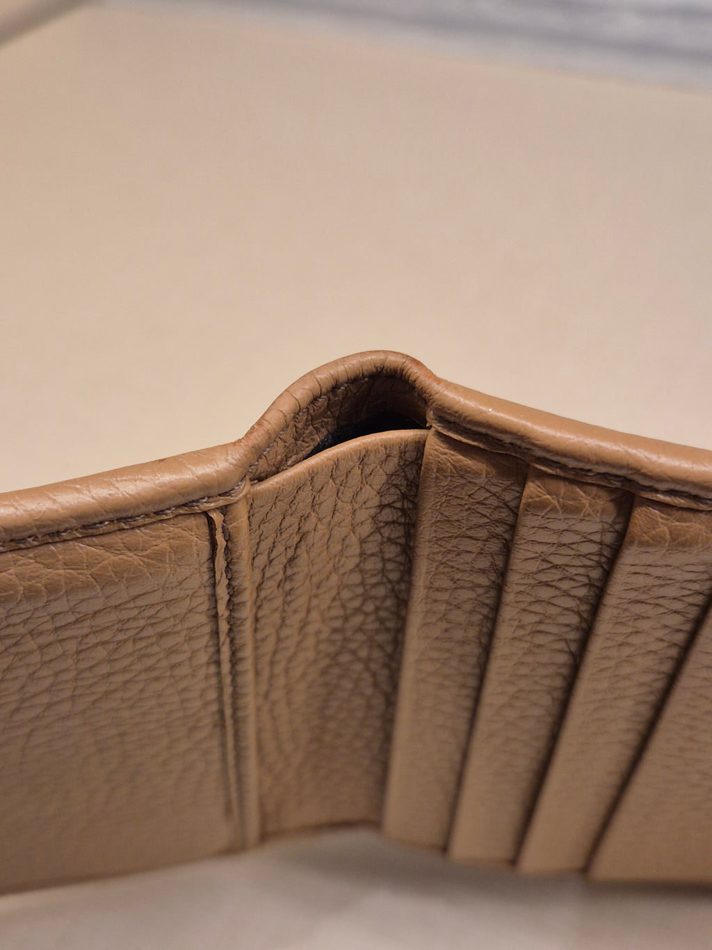 Gucci Soho Trifold Wallet Beige