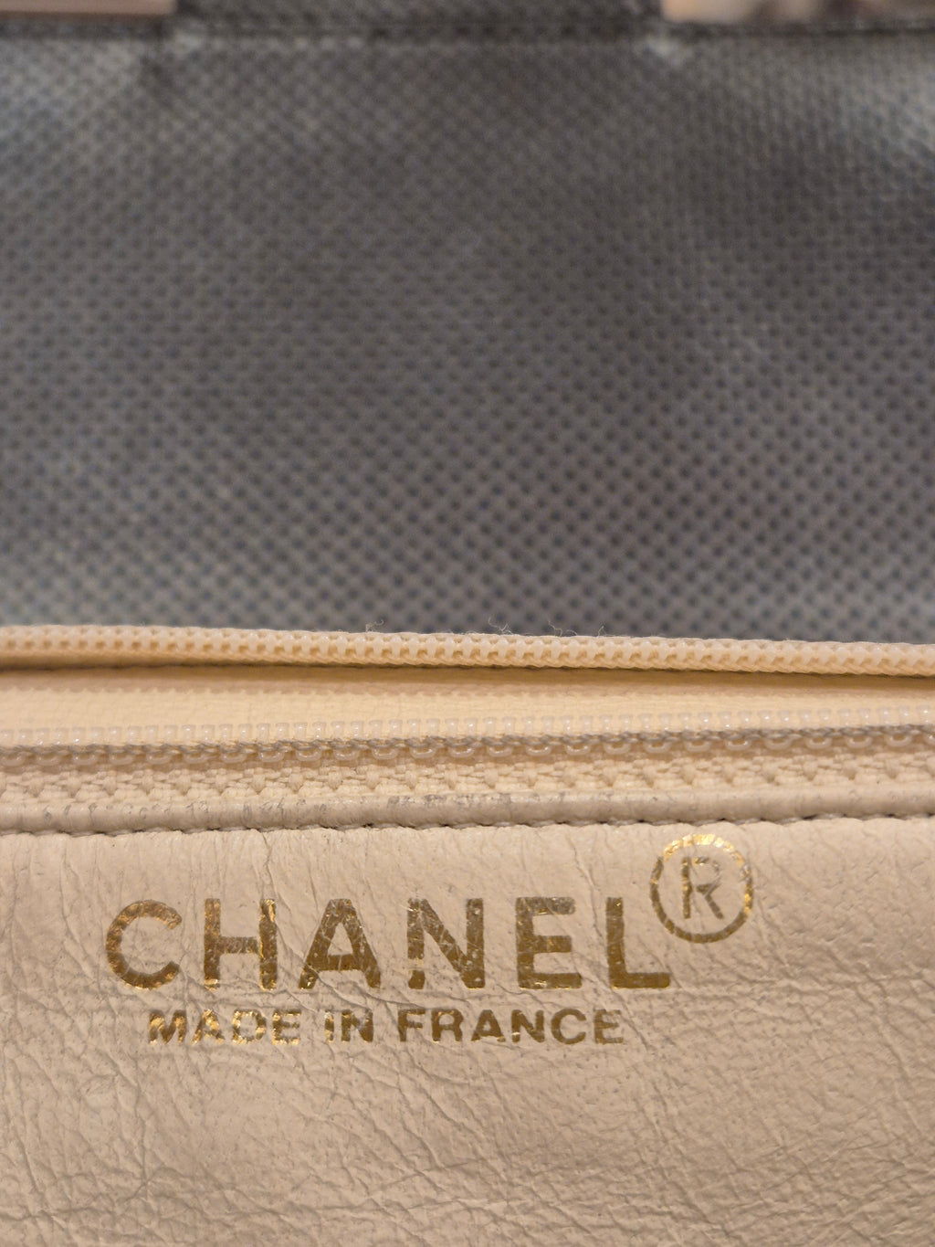 Chanel Perforated Flap Black and White