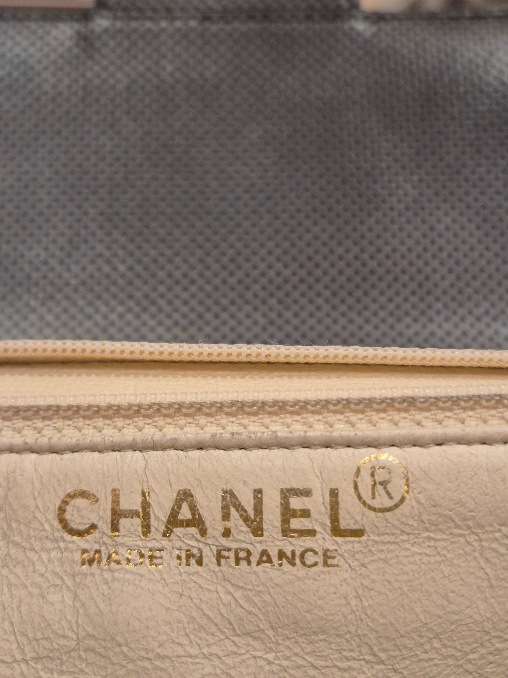Chanel Perforated Flap Black and White