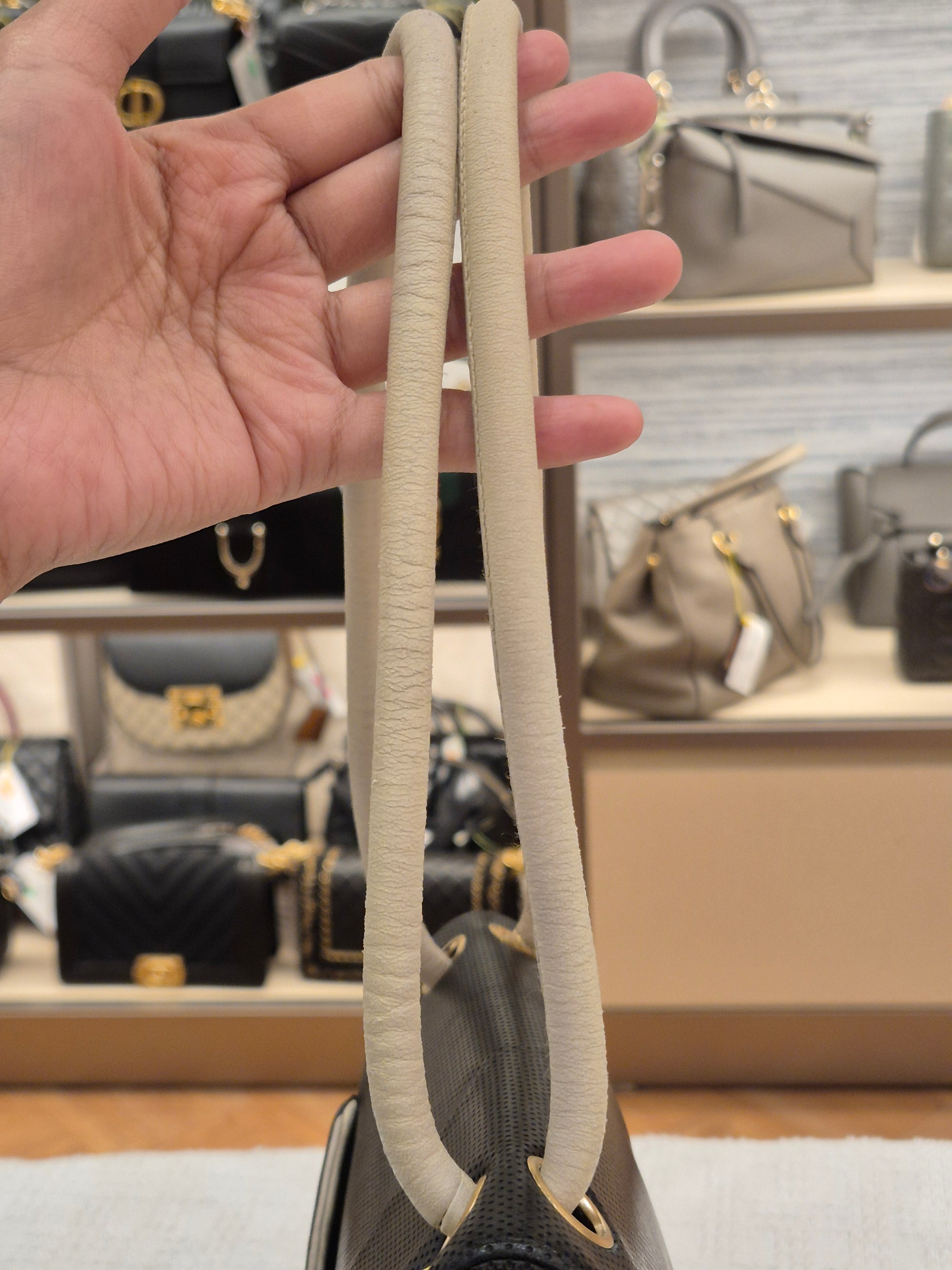 Chanel Perforated Flap Black and White