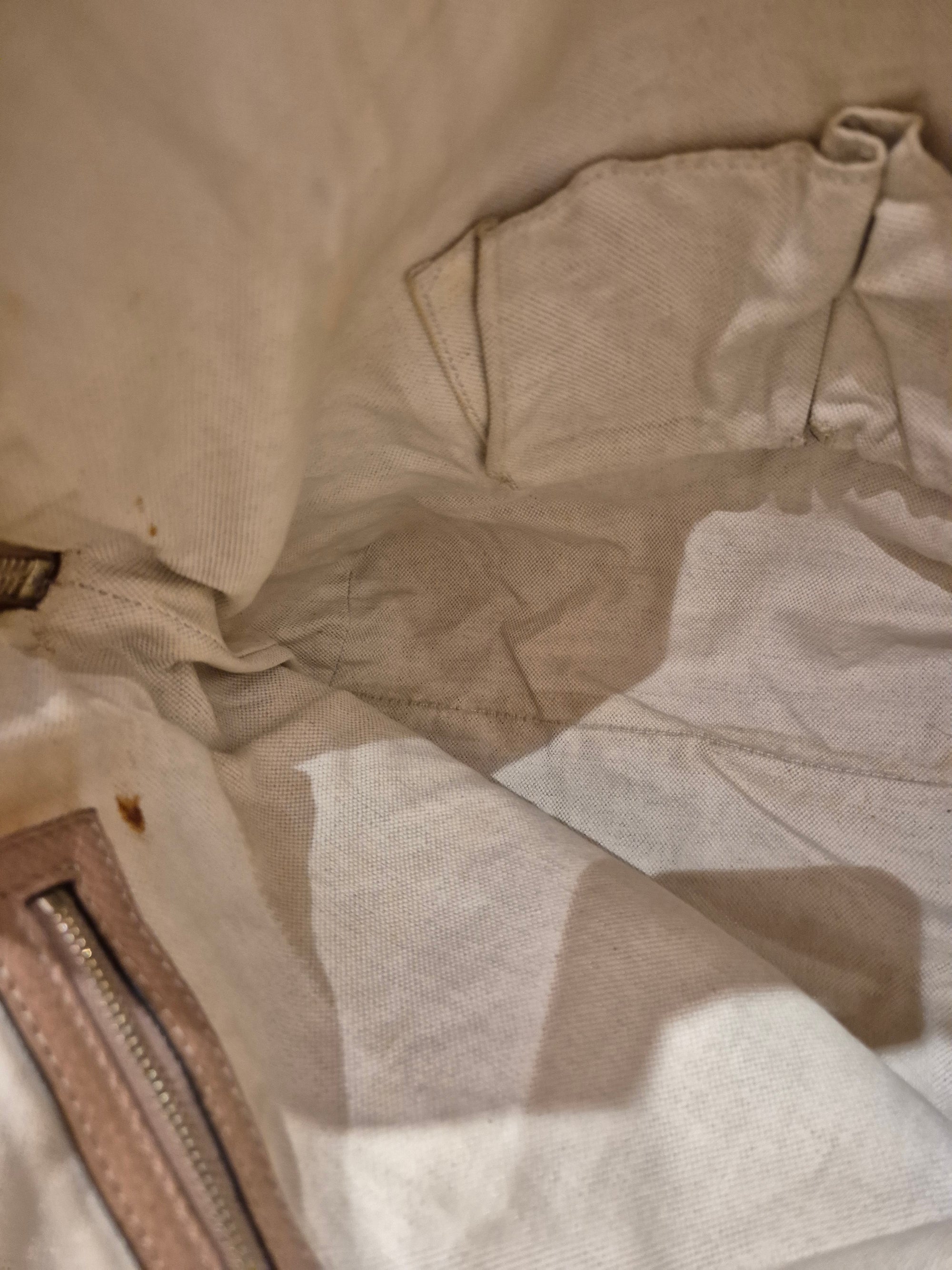 Gucci Bree Canvas Shoulder Nude