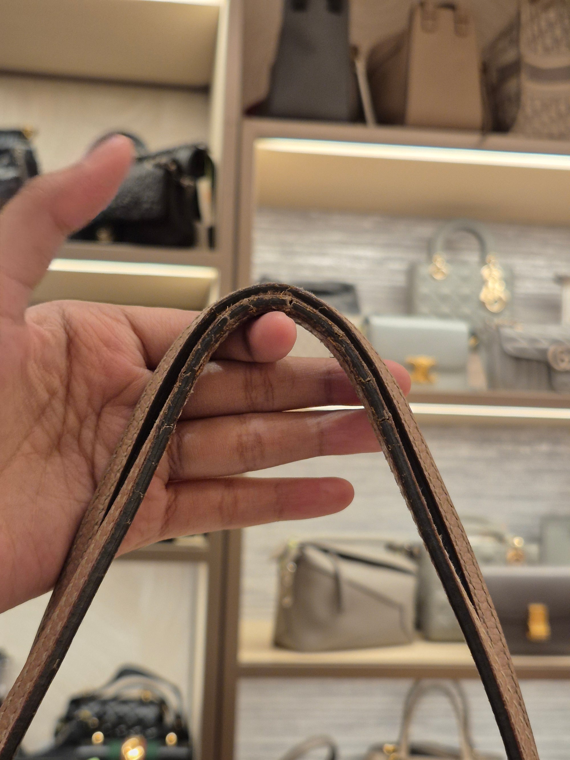 Gucci Bree Canvas Shoulder Nude