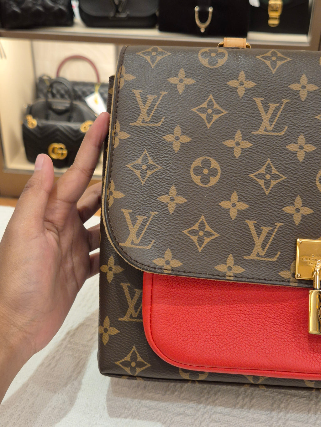 Louis Vuitton Marignan Monogram Coquelicot