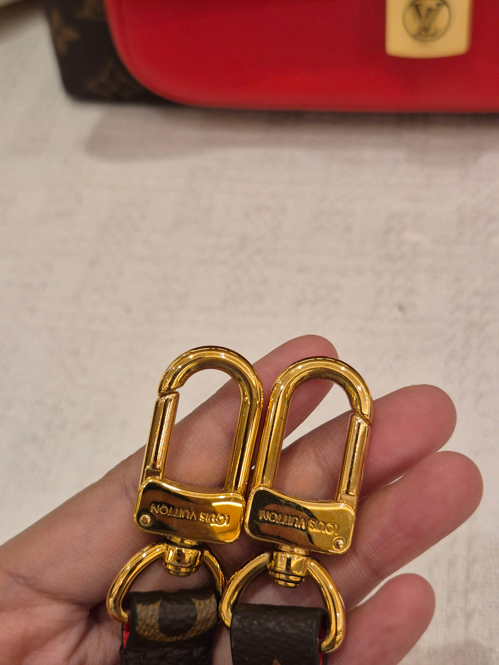 Louis Vuitton Marignan Monogram Coquelicot