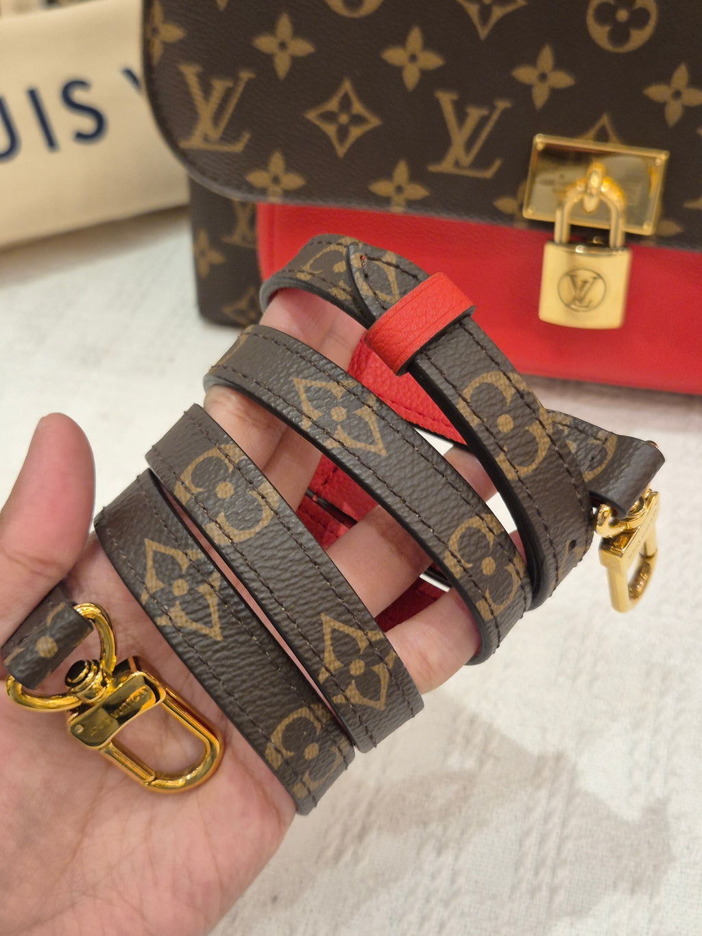 Louis Vuitton Marignan Monogram Coquelicot