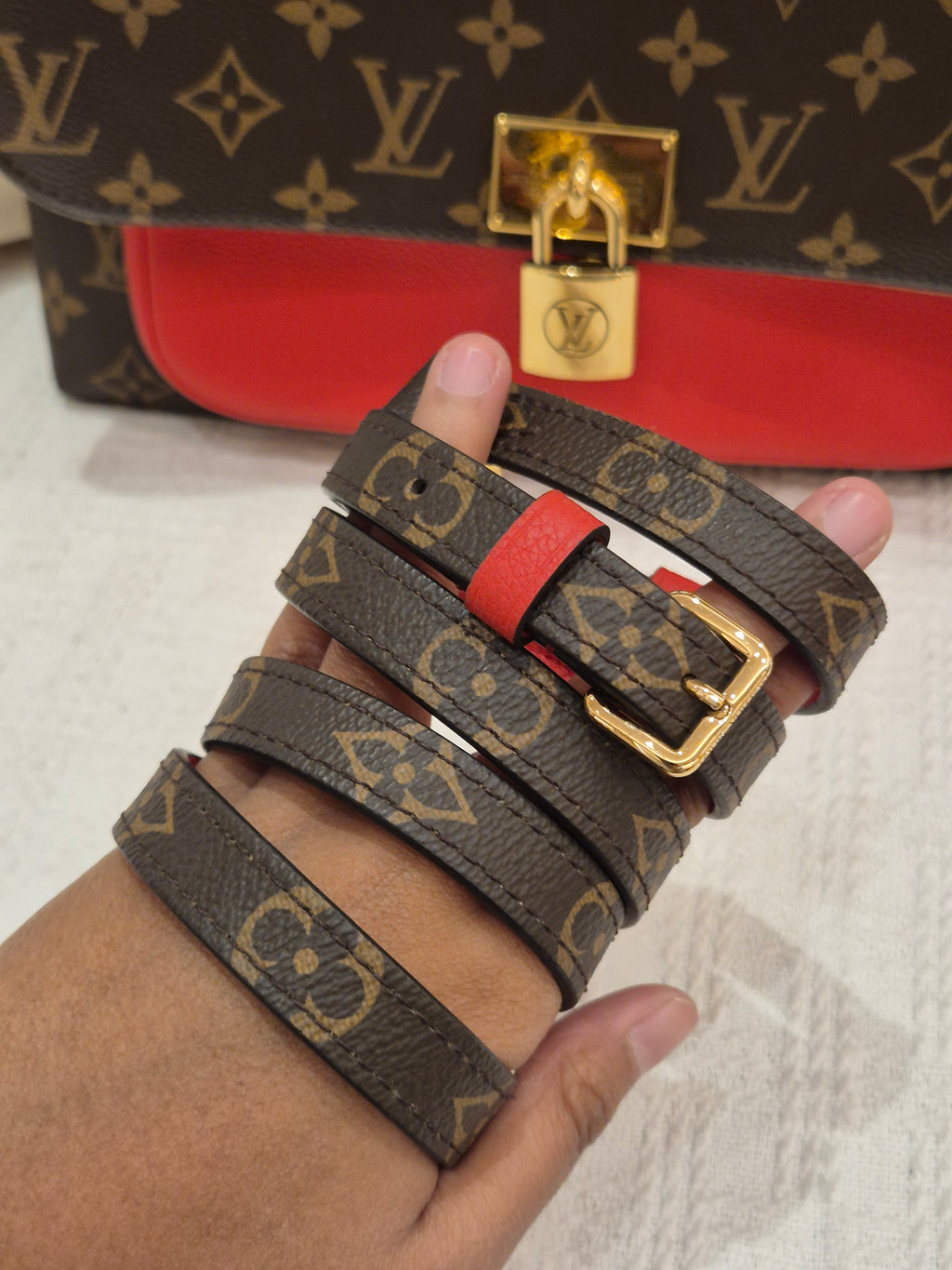 Louis Vuitton Marignan Monogram Coquelicot