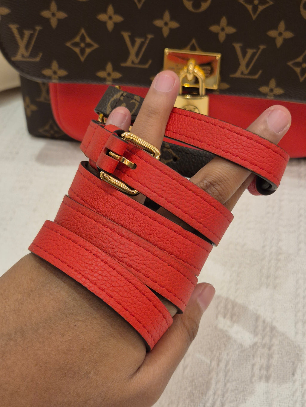 Louis Vuitton Marignan Monogram Coquelicot