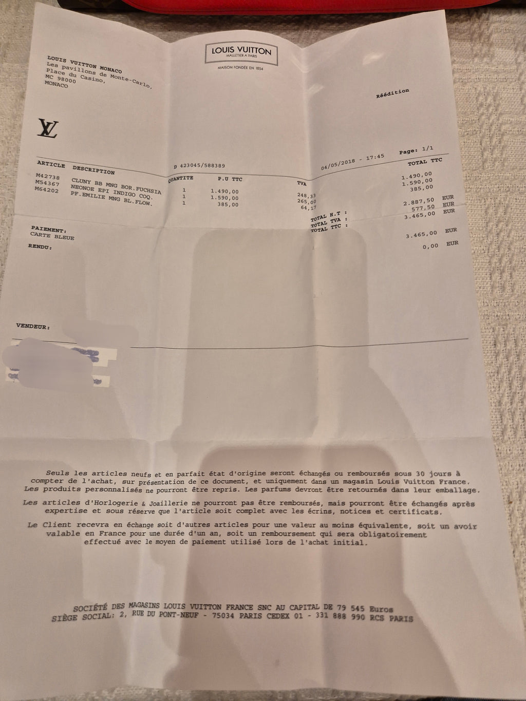 Louis Vuitton Marignan Monogram Coquelicot