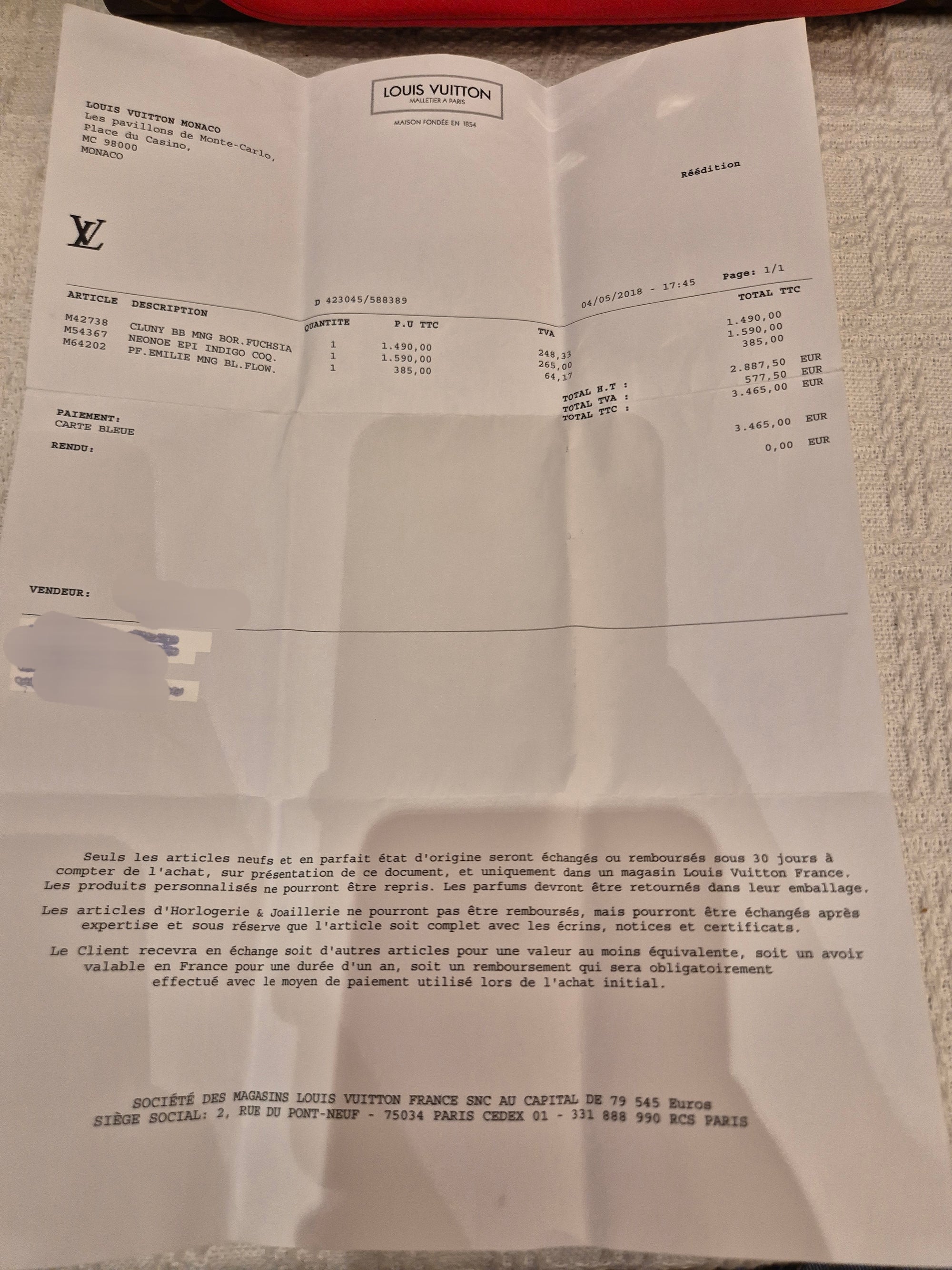 Louis Vuitton Marignan Monogram Coquelicot