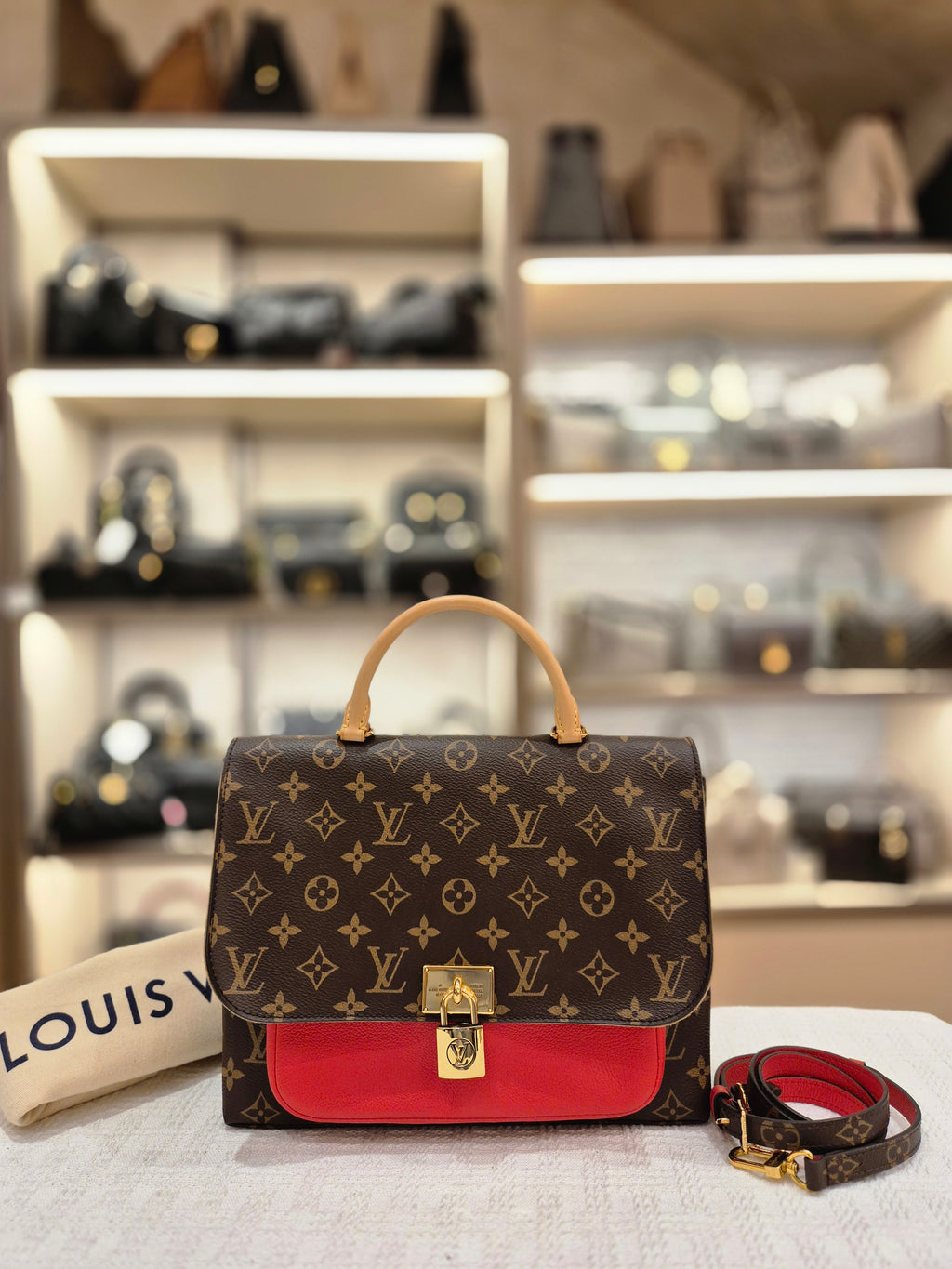 Louis Vuitton Marignan Monogram Coquelicot
