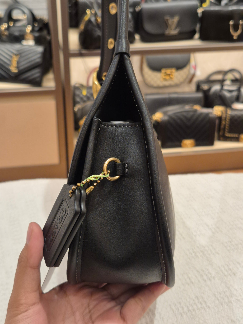 Coach Cashin Carry Crescent Black