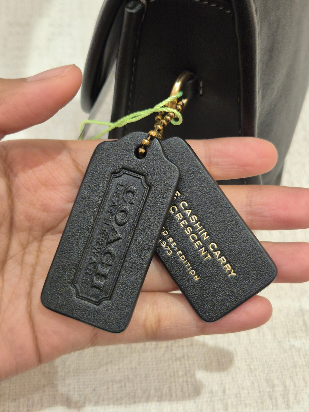 Coach Cashin Carry Crescent Black