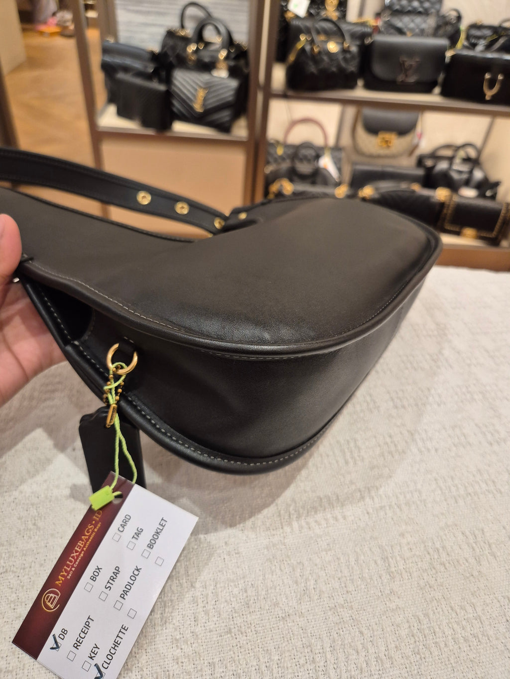 Coach Cashin Carry Crescent Black