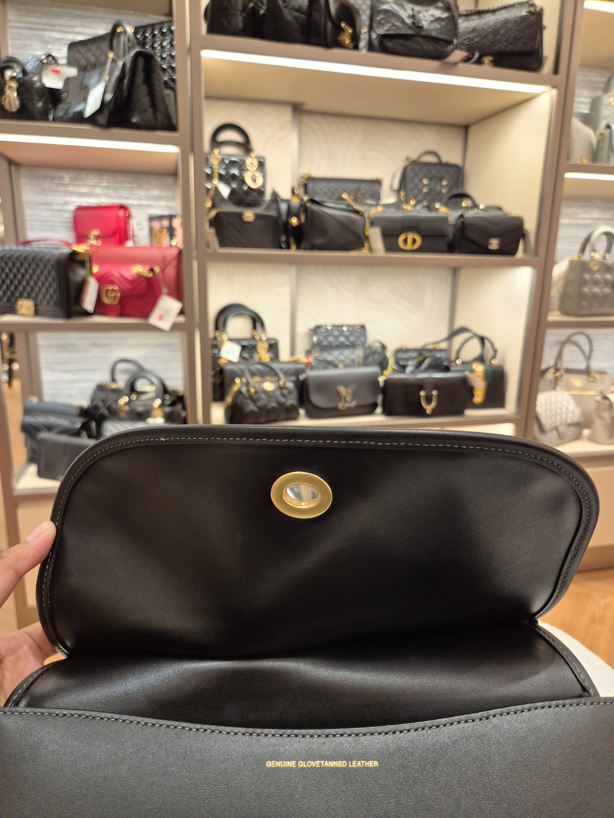 Coach Cashin Carry Crescent Black