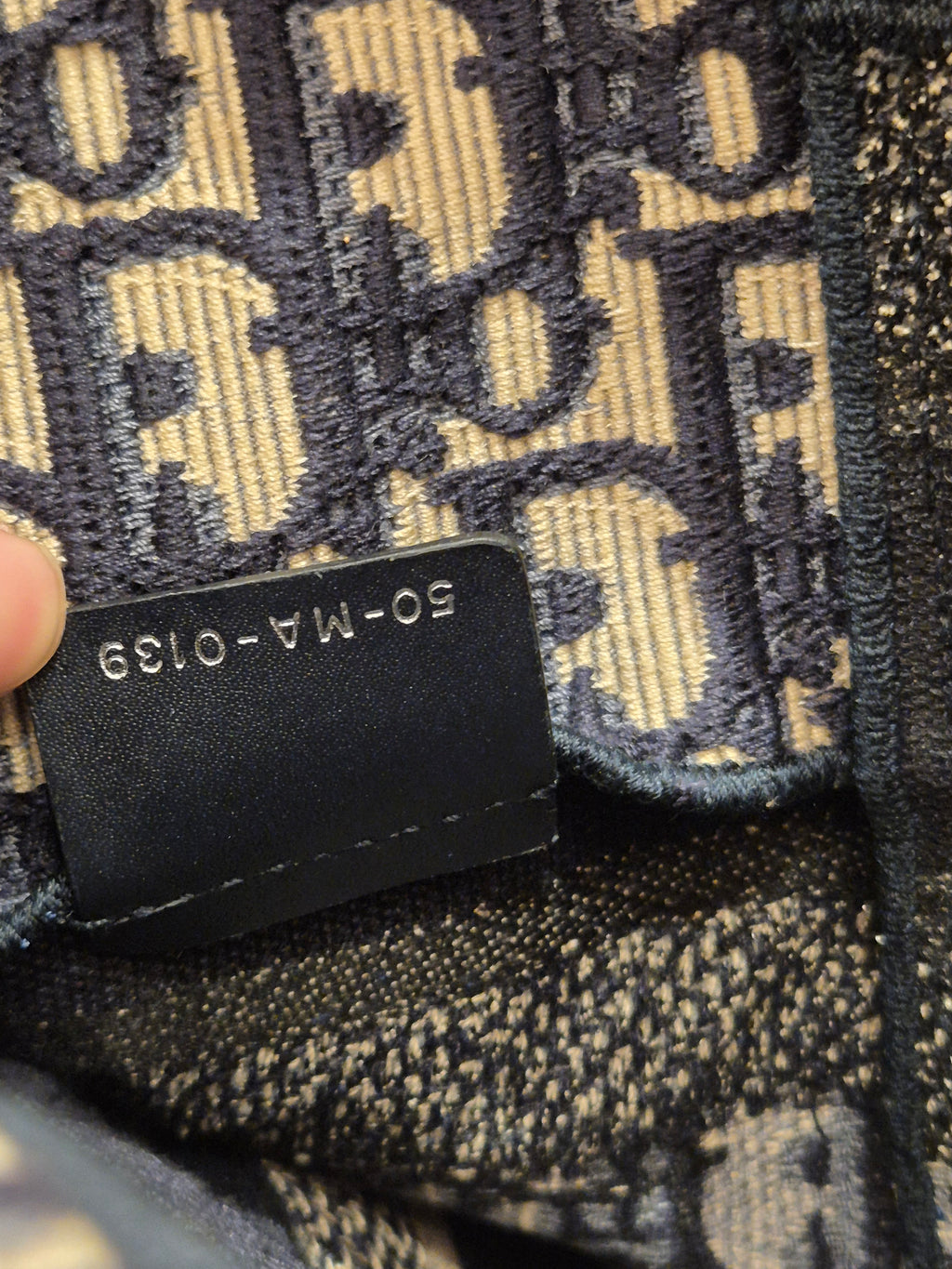 Dior Backpack Oblique Jacquard Navy