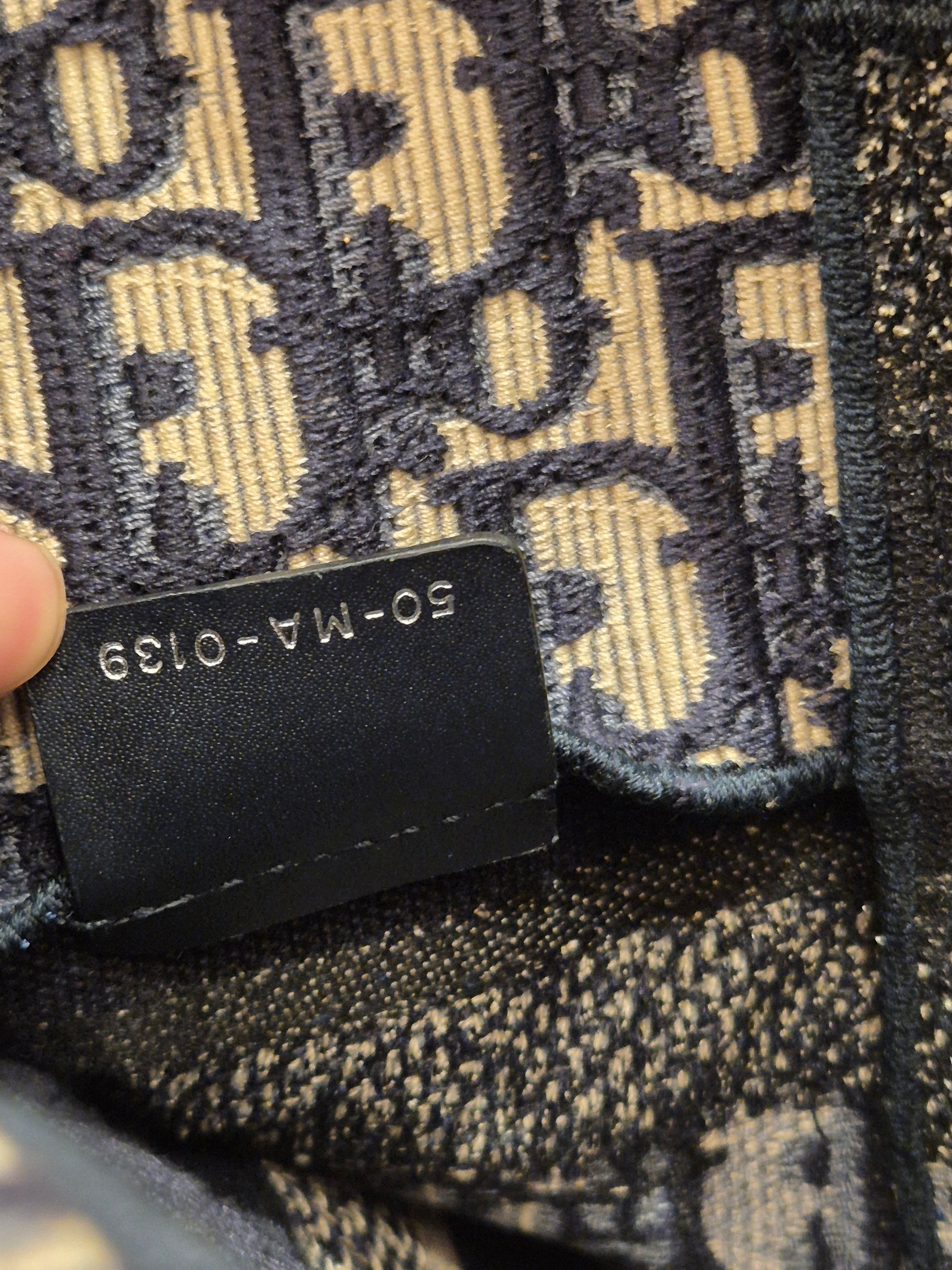Dior Backpack Oblique Jacquard Navy