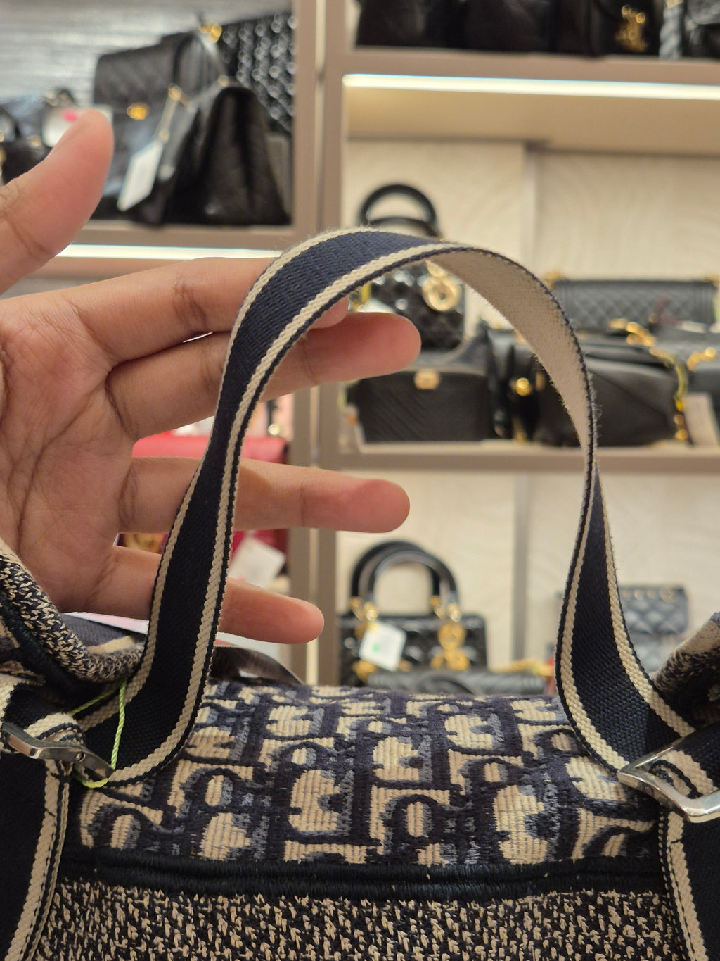 Dior Backpack Oblique Jacquard Navy