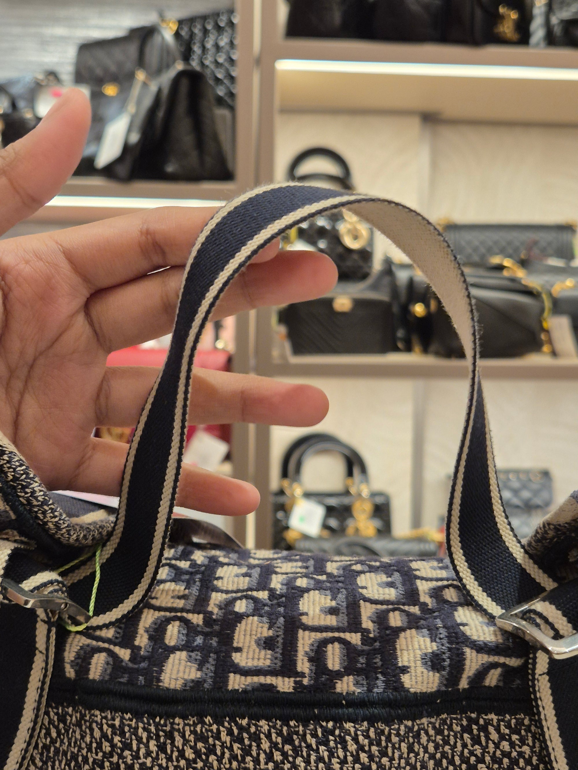 Dior Backpack Oblique Jacquard Navy