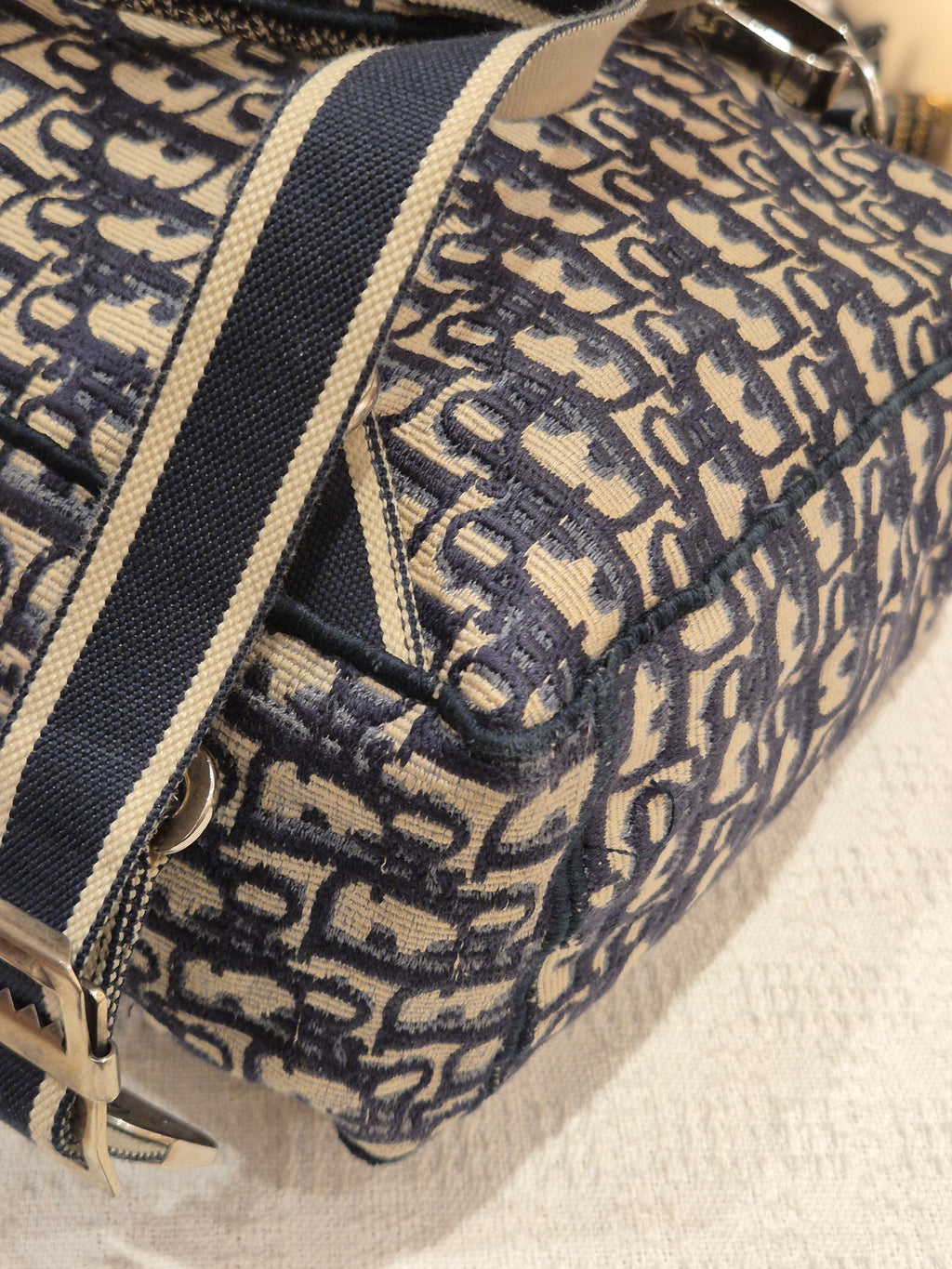 Dior Backpack Oblique Jacquard Navy