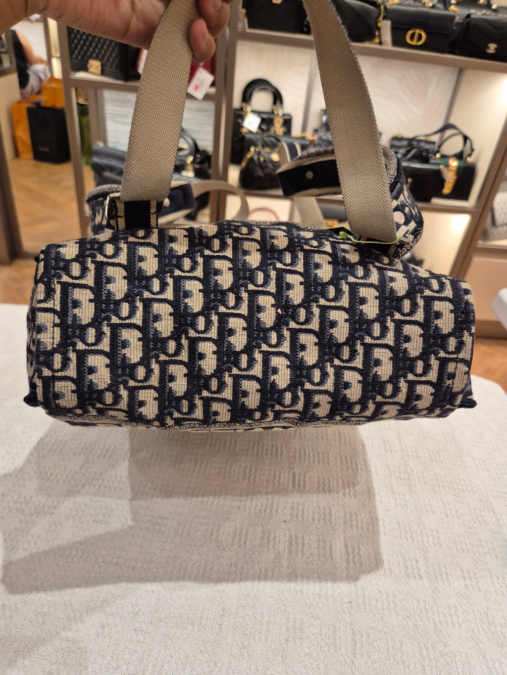Dior Backpack Oblique Jacquard Navy