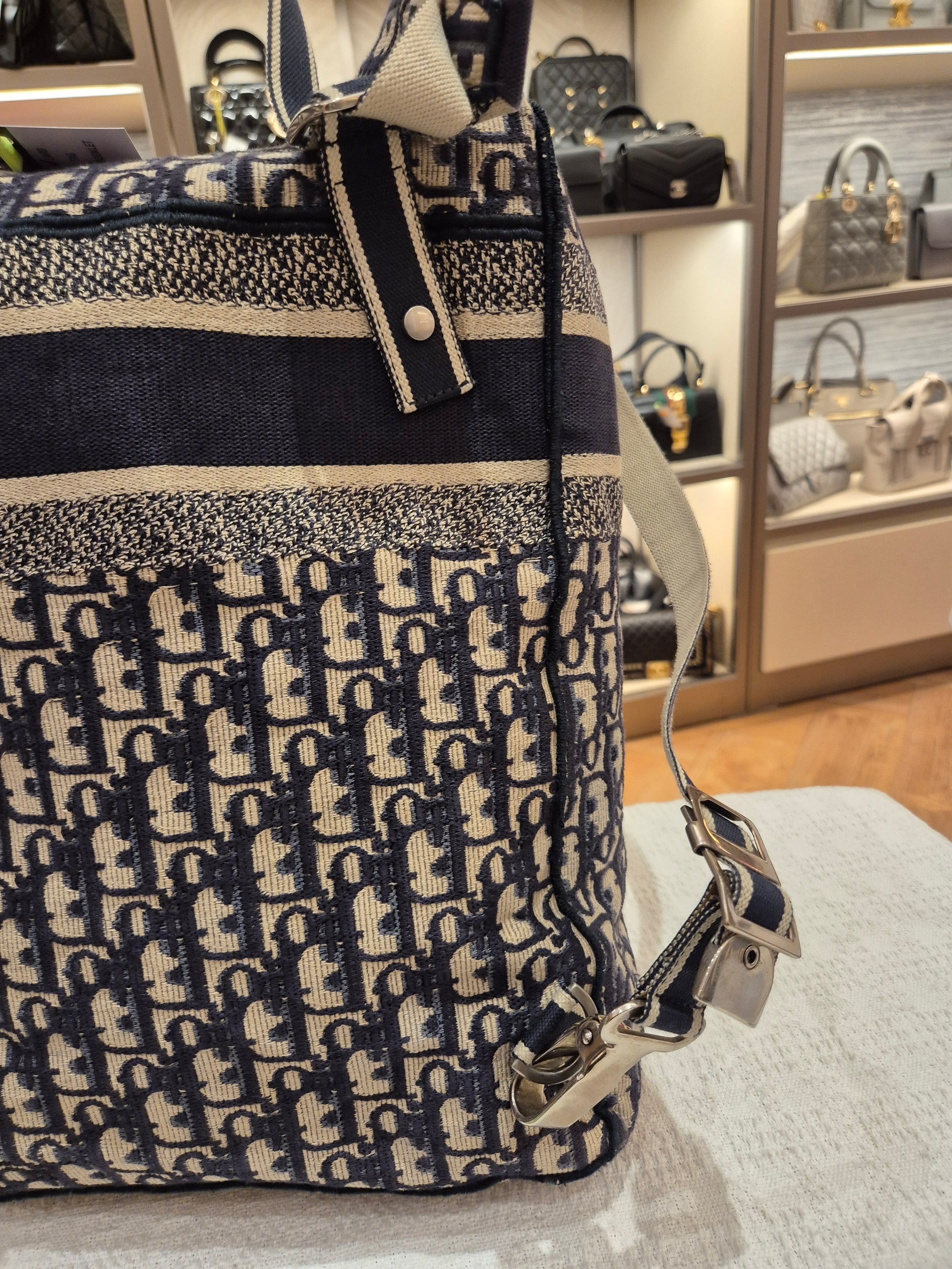 Dior Backpack Oblique Jacquard Navy