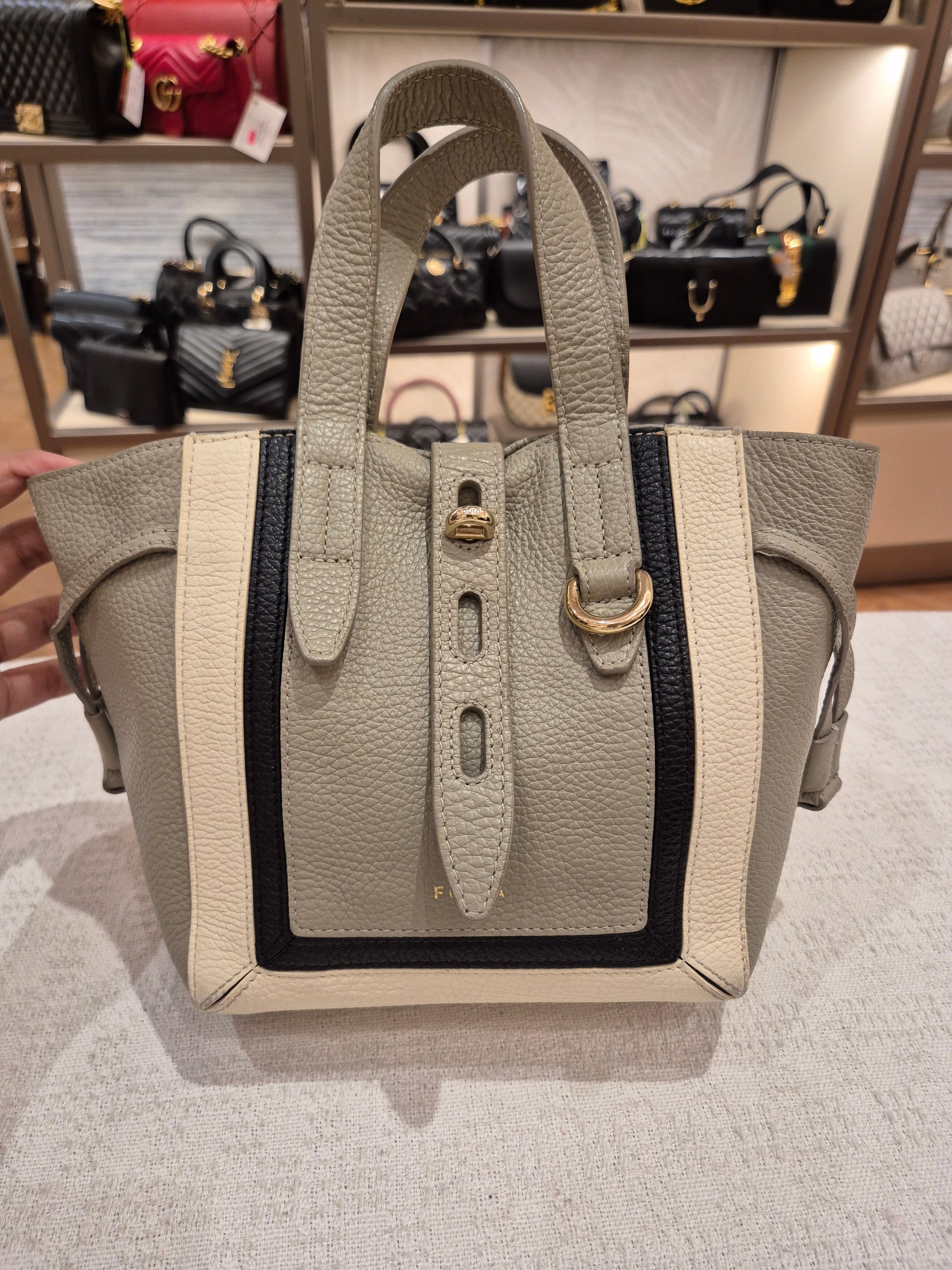 Furla Net Mini Grey Multicolour