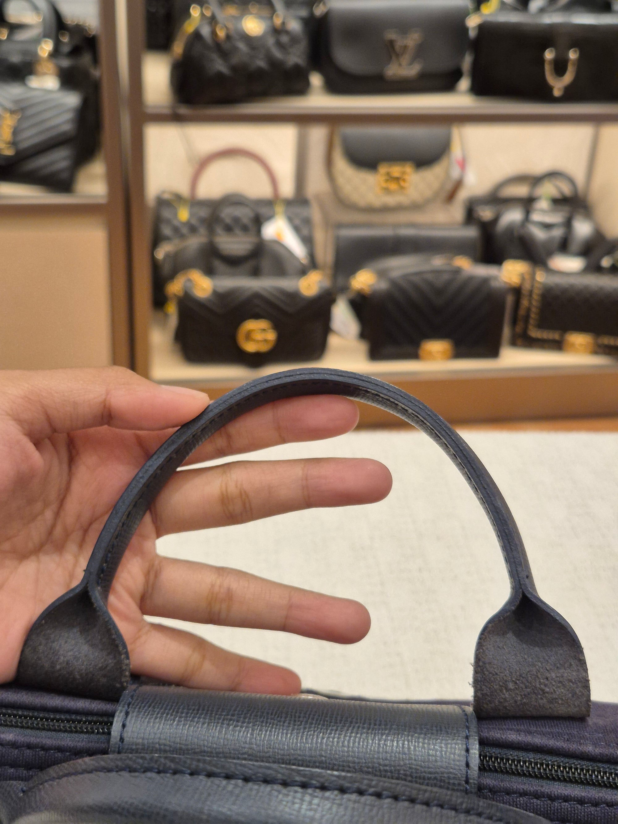 Longchamp Le Pliage Collection XS Navy