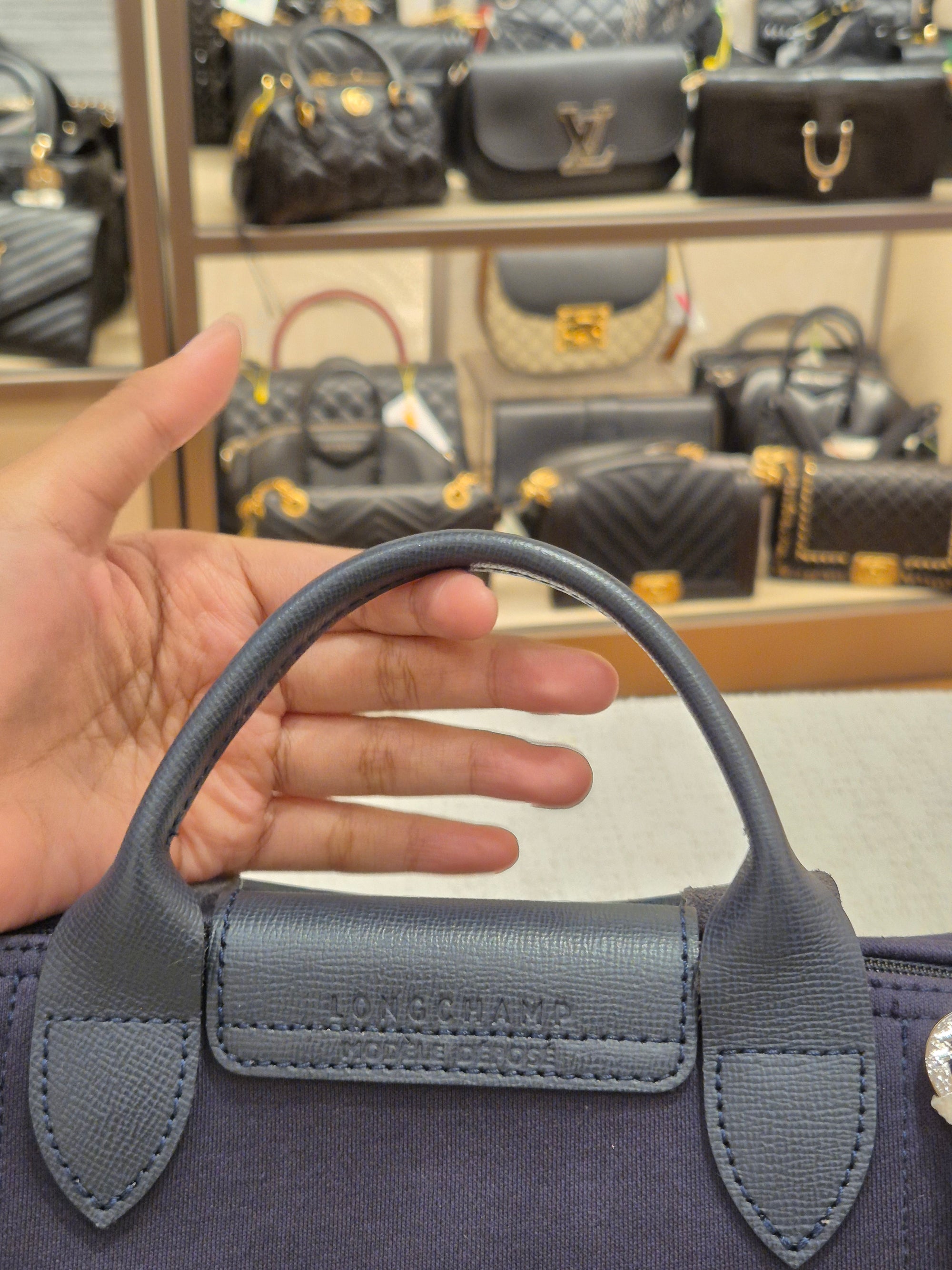 Longchamp Le Pliage Collection XS Navy