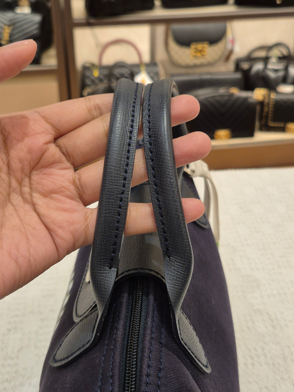 Longchamp Le Pliage Collection XS Navy