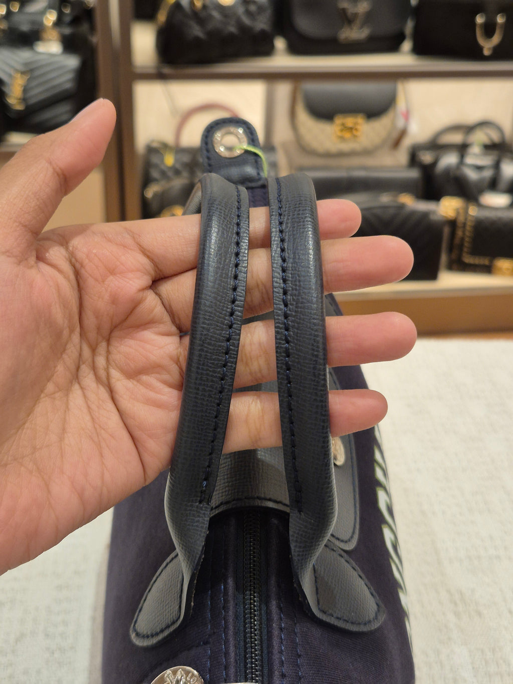 Longchamp Le Pliage Collection XS Navy