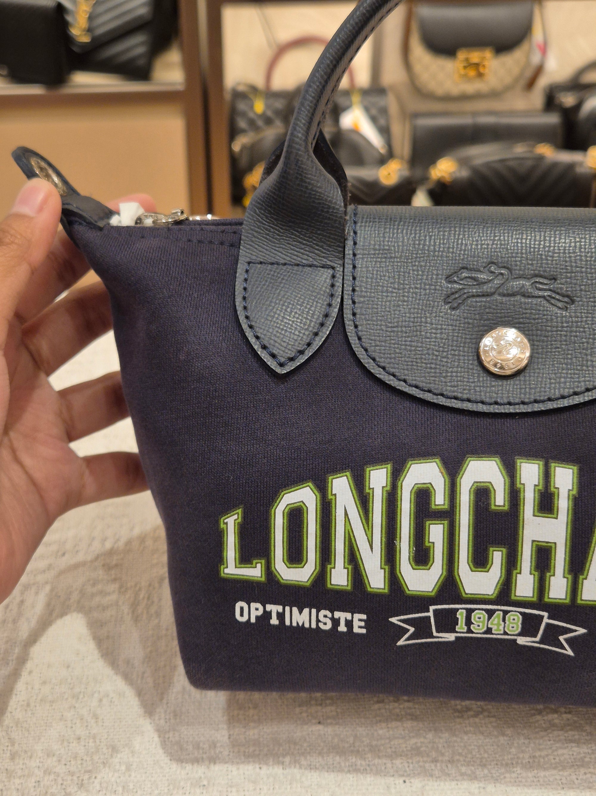 Longchamp Le Pliage Collection XS Navy