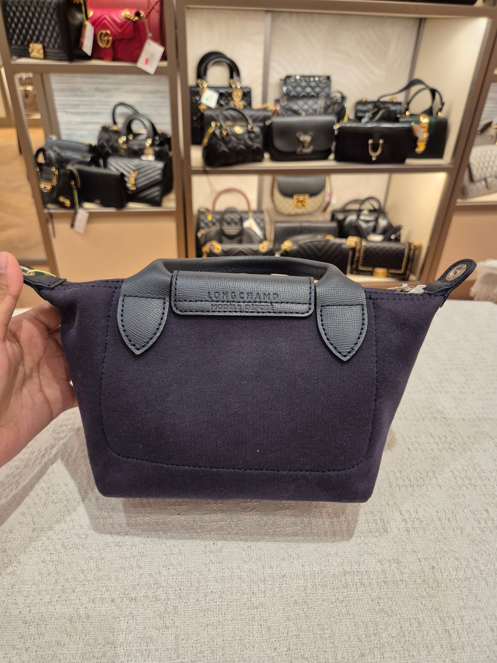Longchamp Le Pliage Collection XS Navy