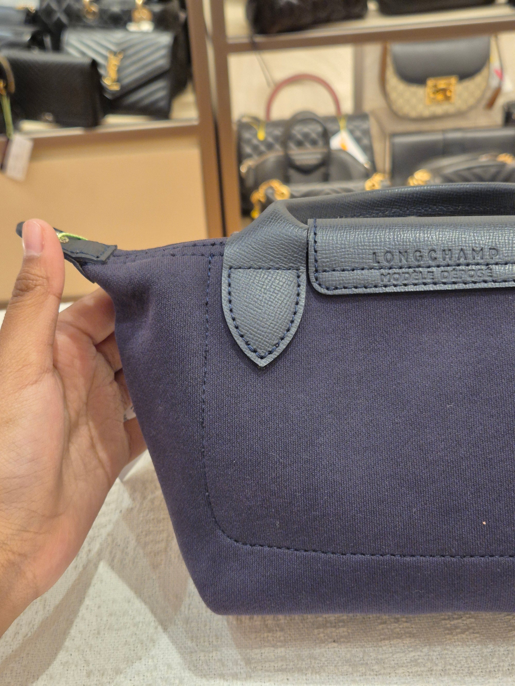 Longchamp Le Pliage Collection XS Navy