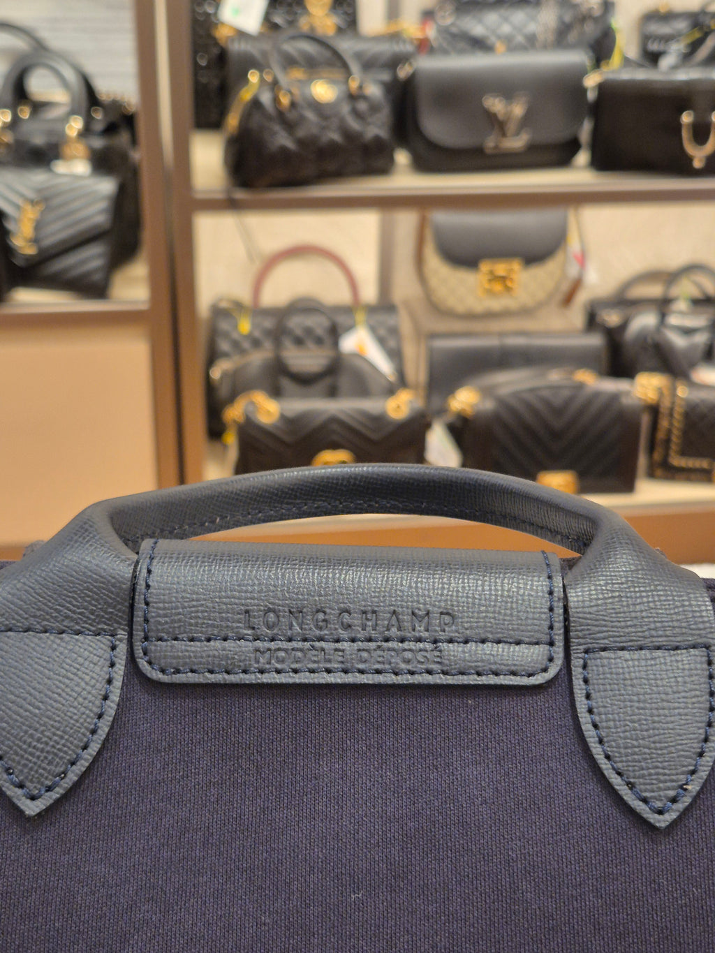 Longchamp Le Pliage Collection XS Navy