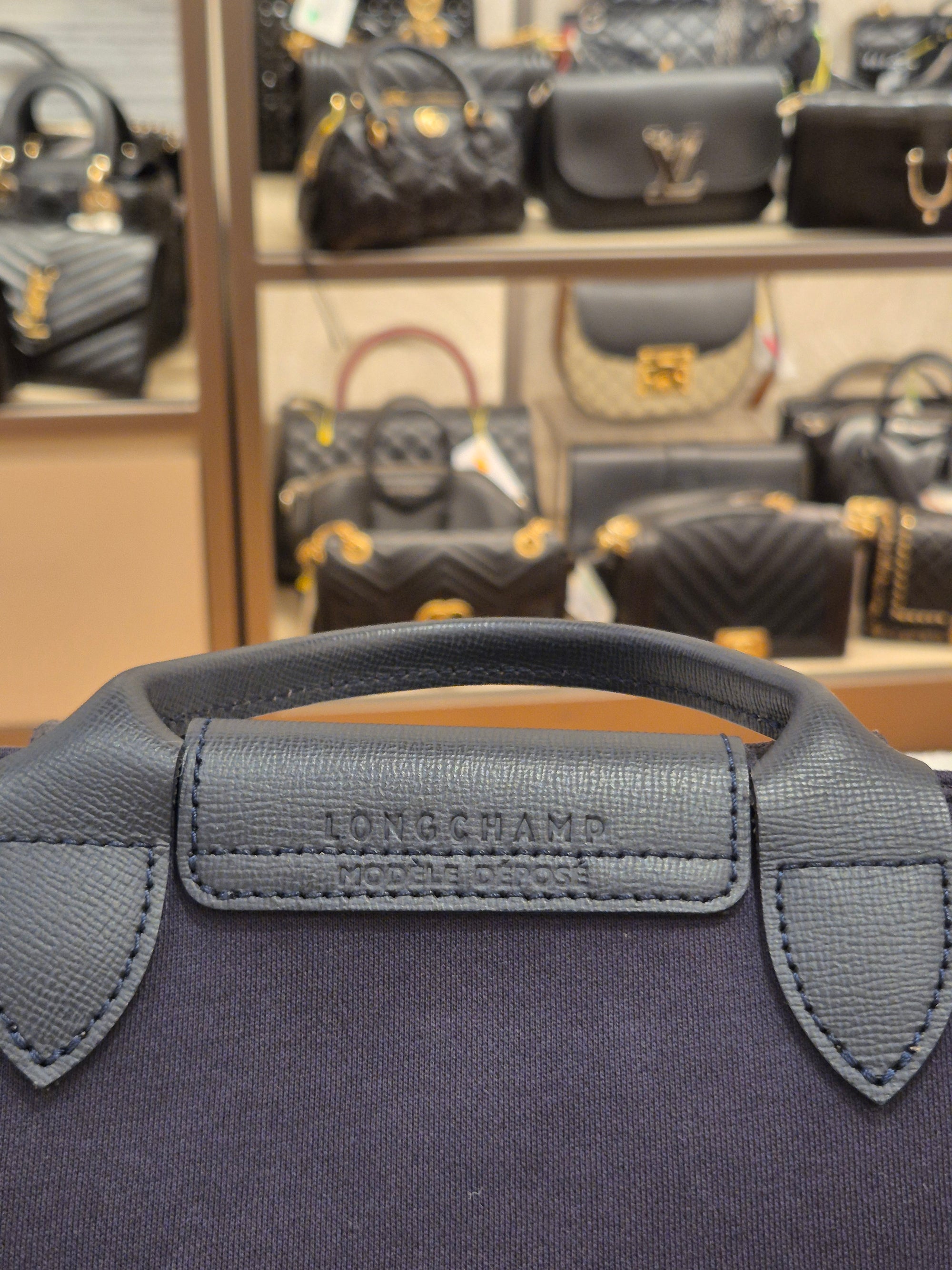 Longchamp Le Pliage Collection XS Navy