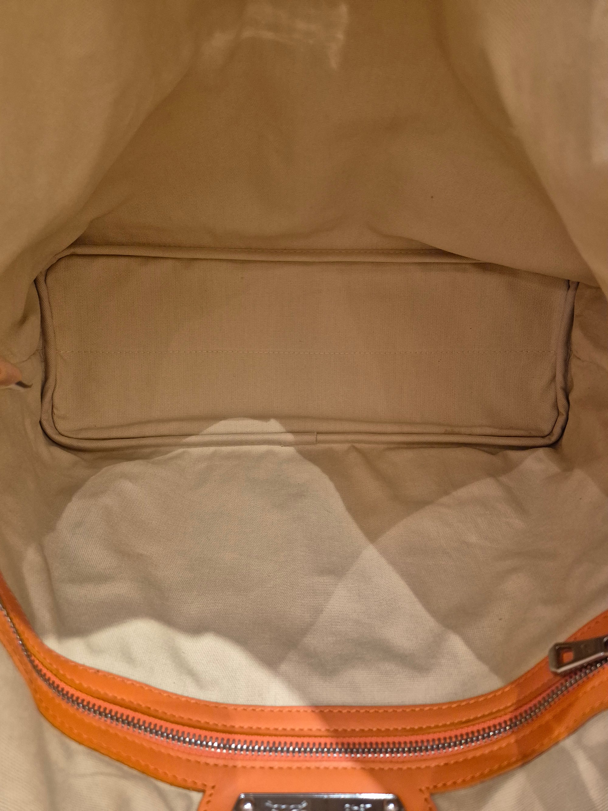 Longchamp Cuir Totebag Orange