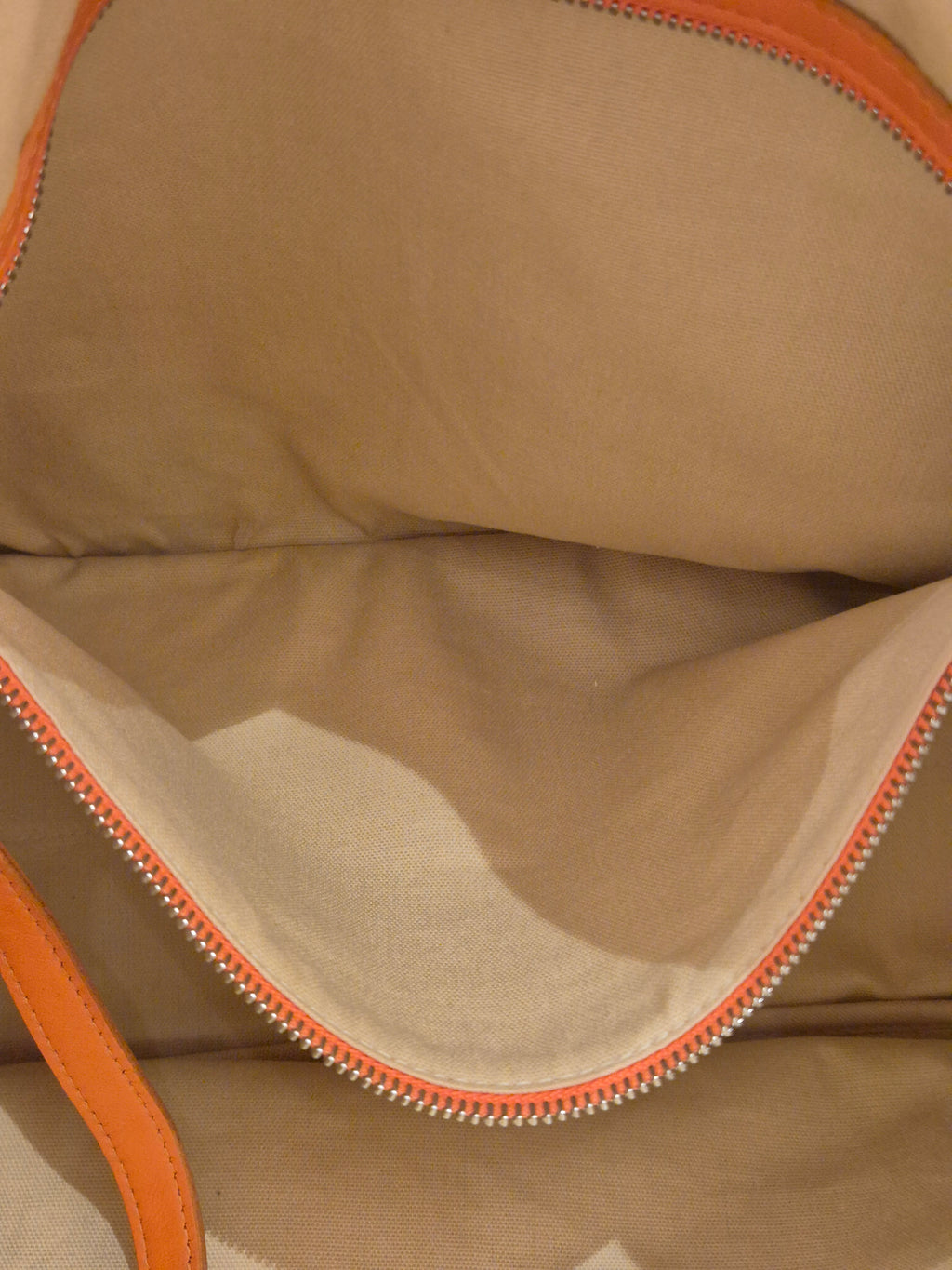 Longchamp Cuir Totebag Orange