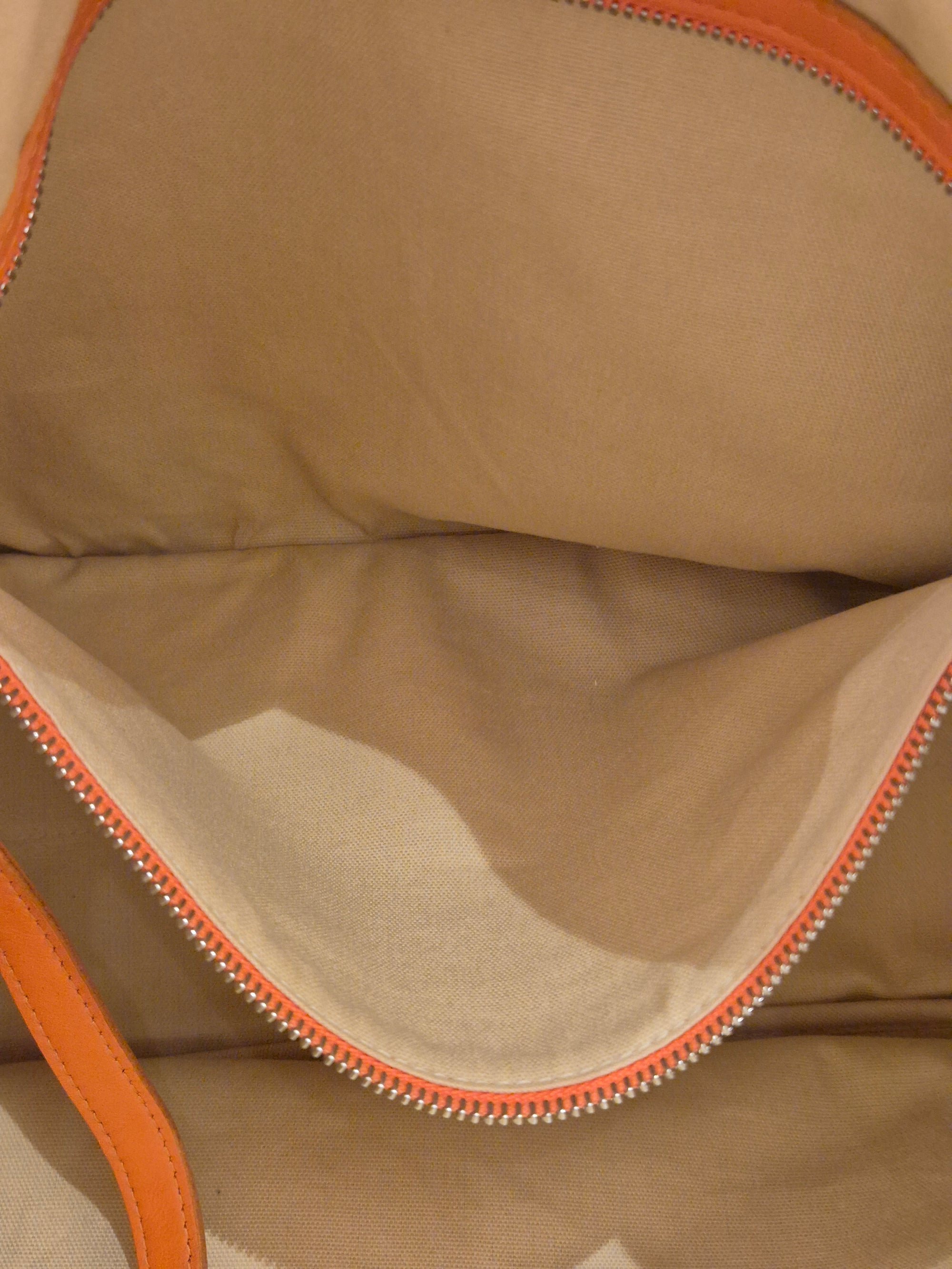 Longchamp Cuir Totebag Orange
