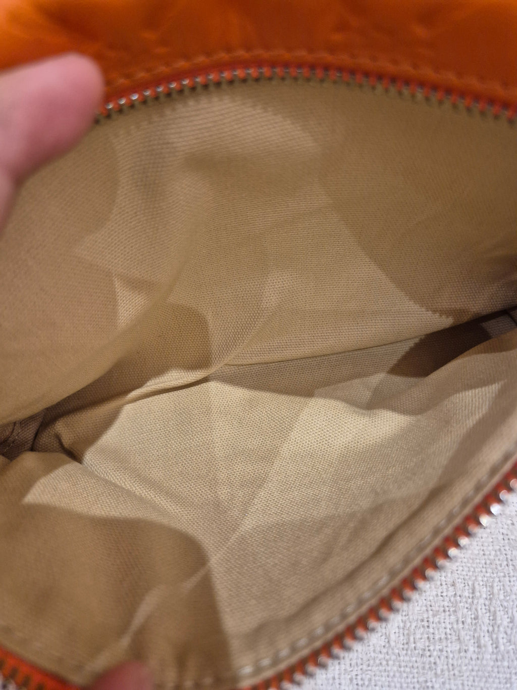 Longchamp Cuir Totebag Orange