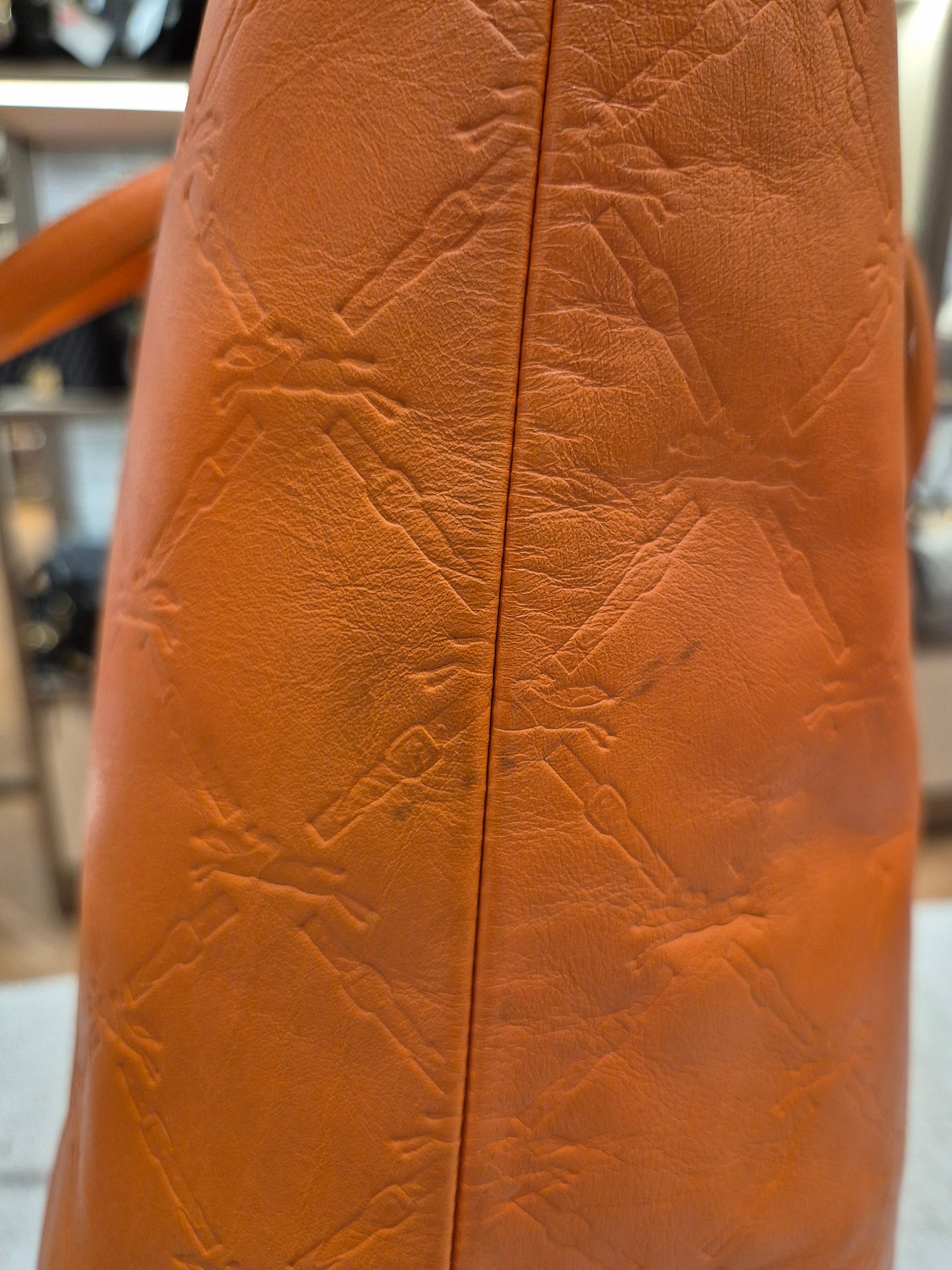 Longchamp Cuir Totebag Orange