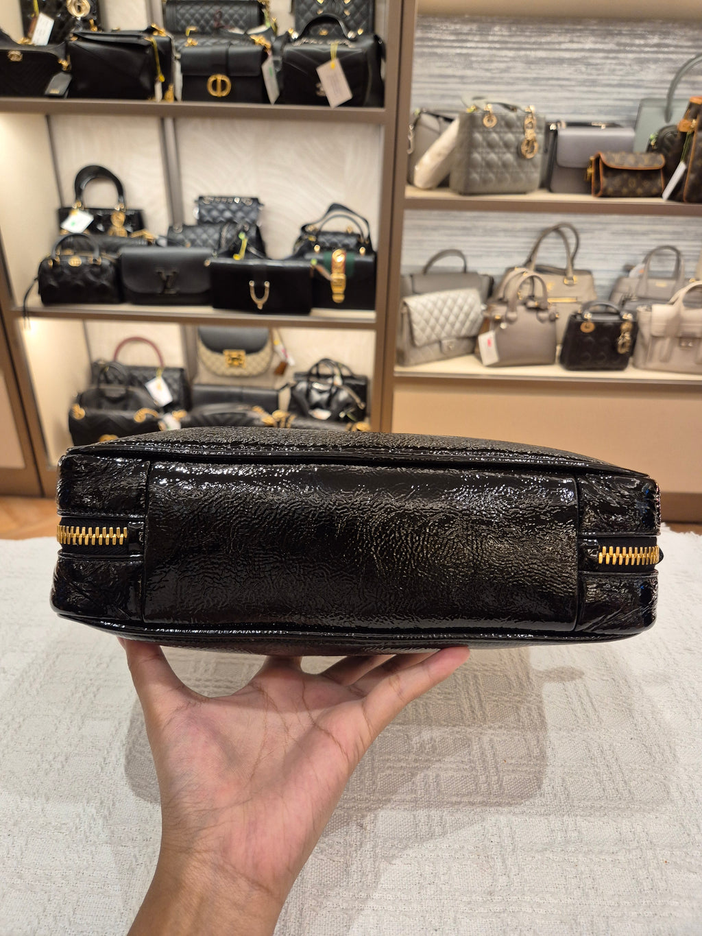 Miu Miu Beau Patent Leather Tote